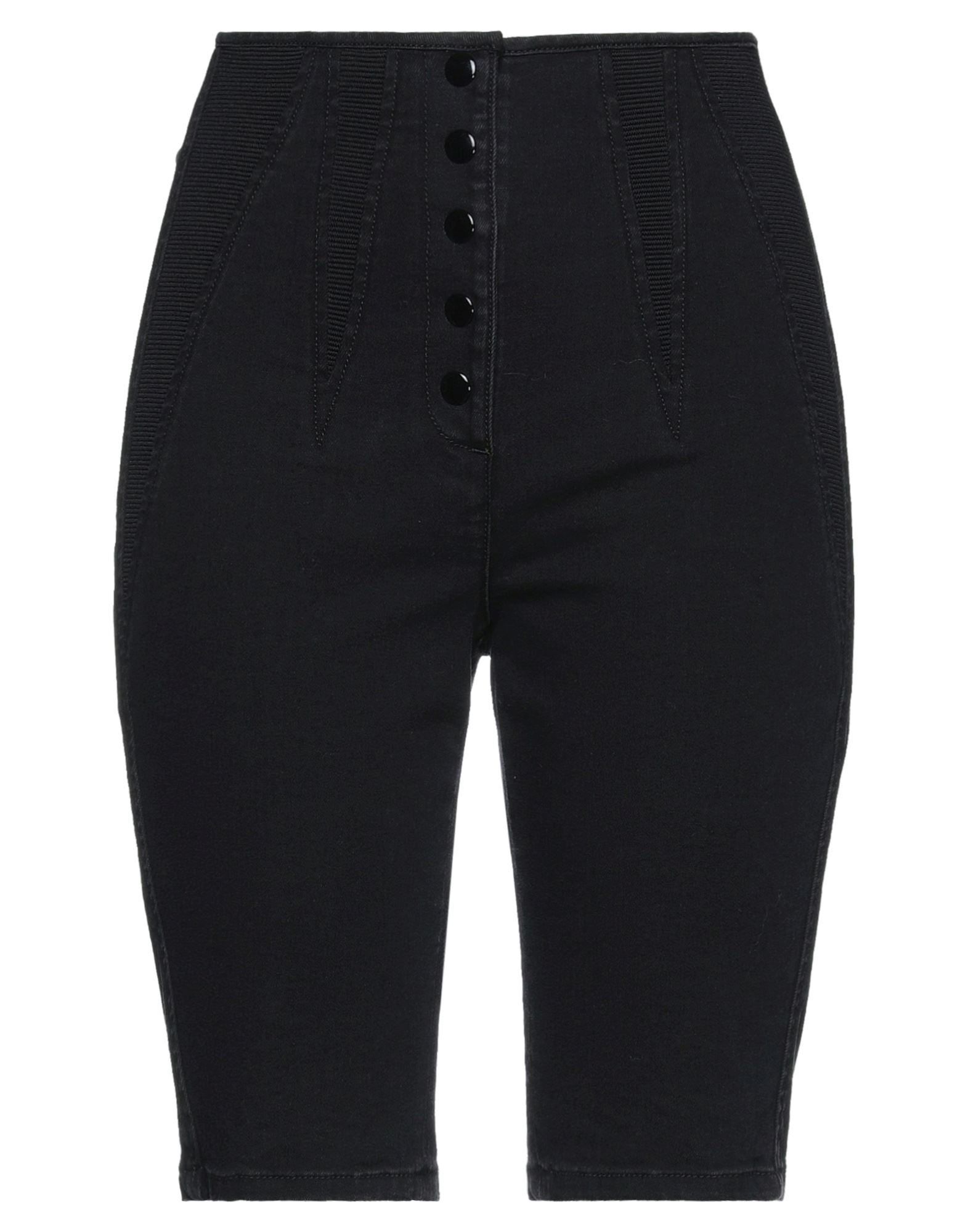 PHILOSOPHY di LORENZO SERAFINI Jeansshorts Damen Schwarz von PHILOSOPHY di LORENZO SERAFINI
