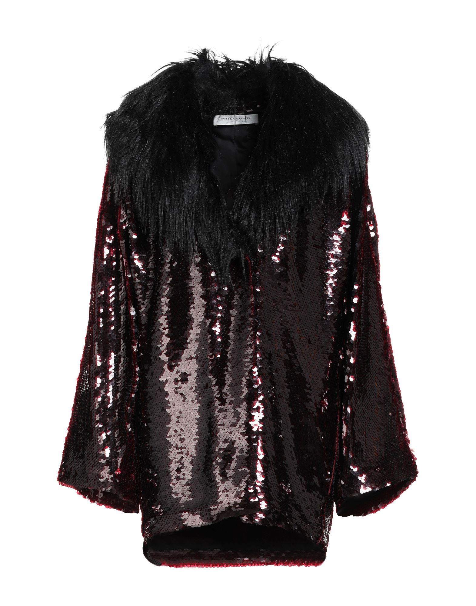 PHILOSOPHY di LORENZO SERAFINI Mantel Damen Bordeaux von PHILOSOPHY di LORENZO SERAFINI