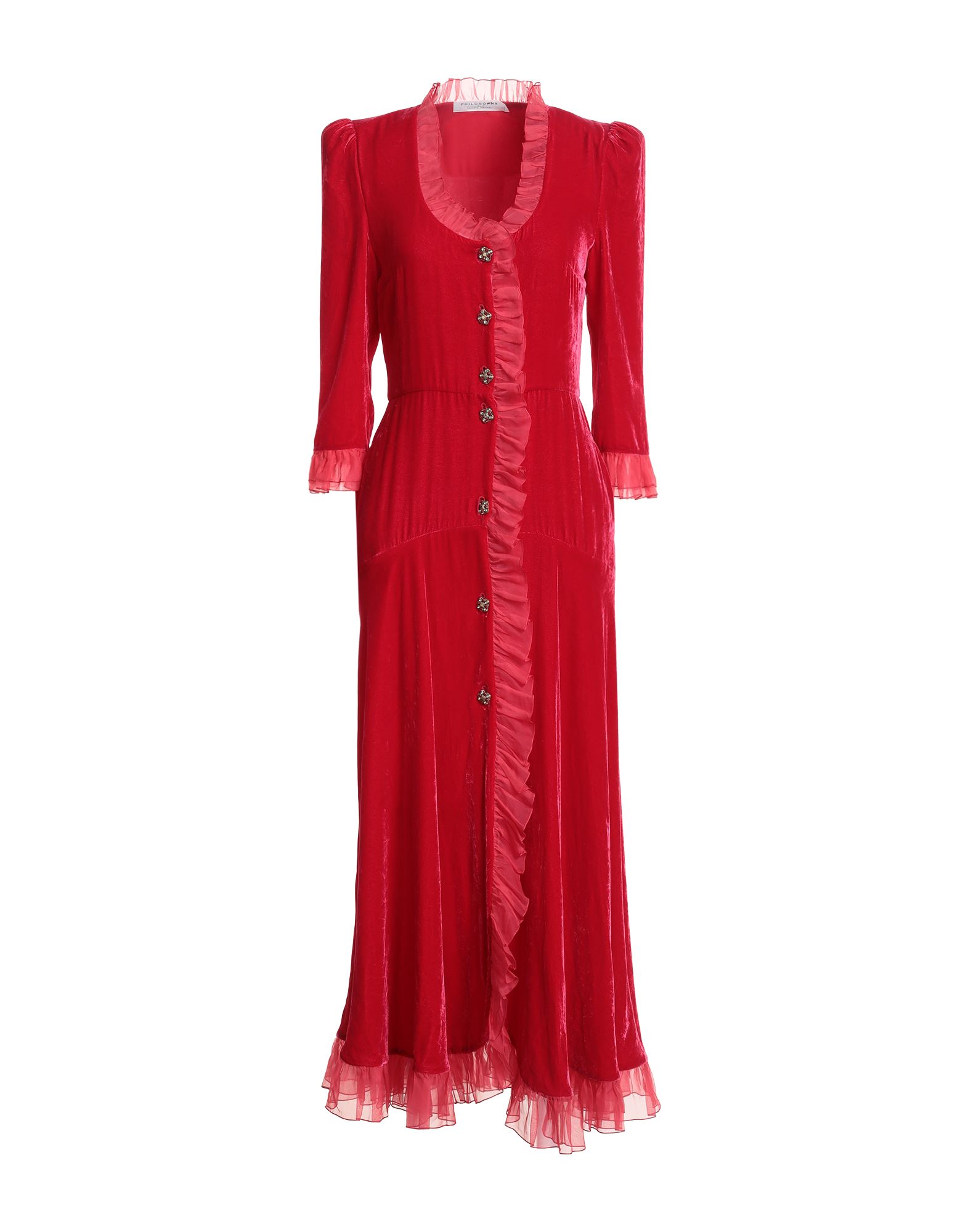 PHILOSOPHY di LORENZO SERAFINI Maxi-kleid Damen Rot PHILOSOPHY di LORENZO SERAFINI Maxi-kleid Damen Rot von PHILOSOPHY di LORENZO SERAFINI