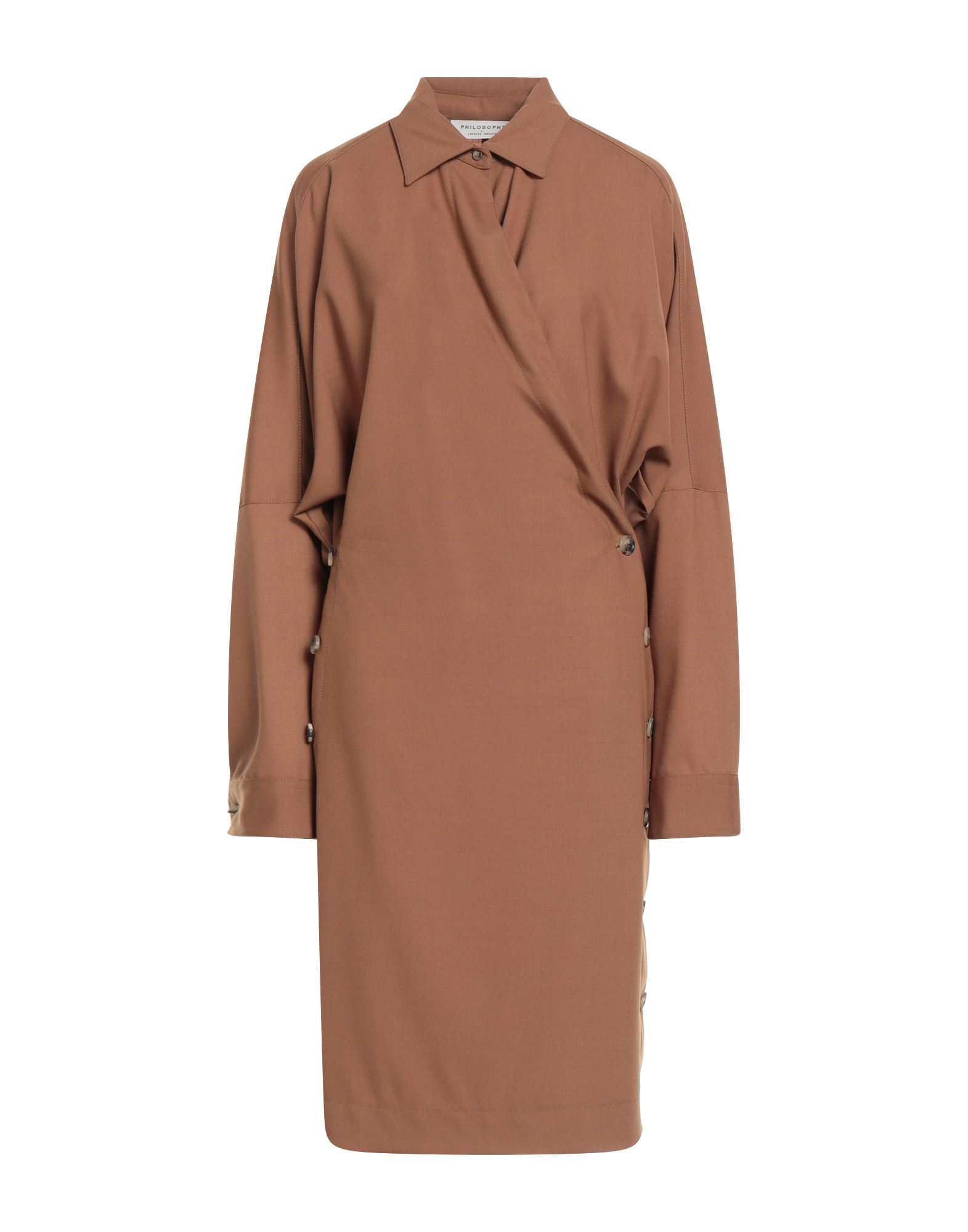 PHILOSOPHY di LORENZO SERAFINI Midi-kleid Damen Braun PHILOSOPHY di LORENZO SERAFINI Midi-kleid Damen Braun von PHILOSOPHY di LORENZO SERAFINI