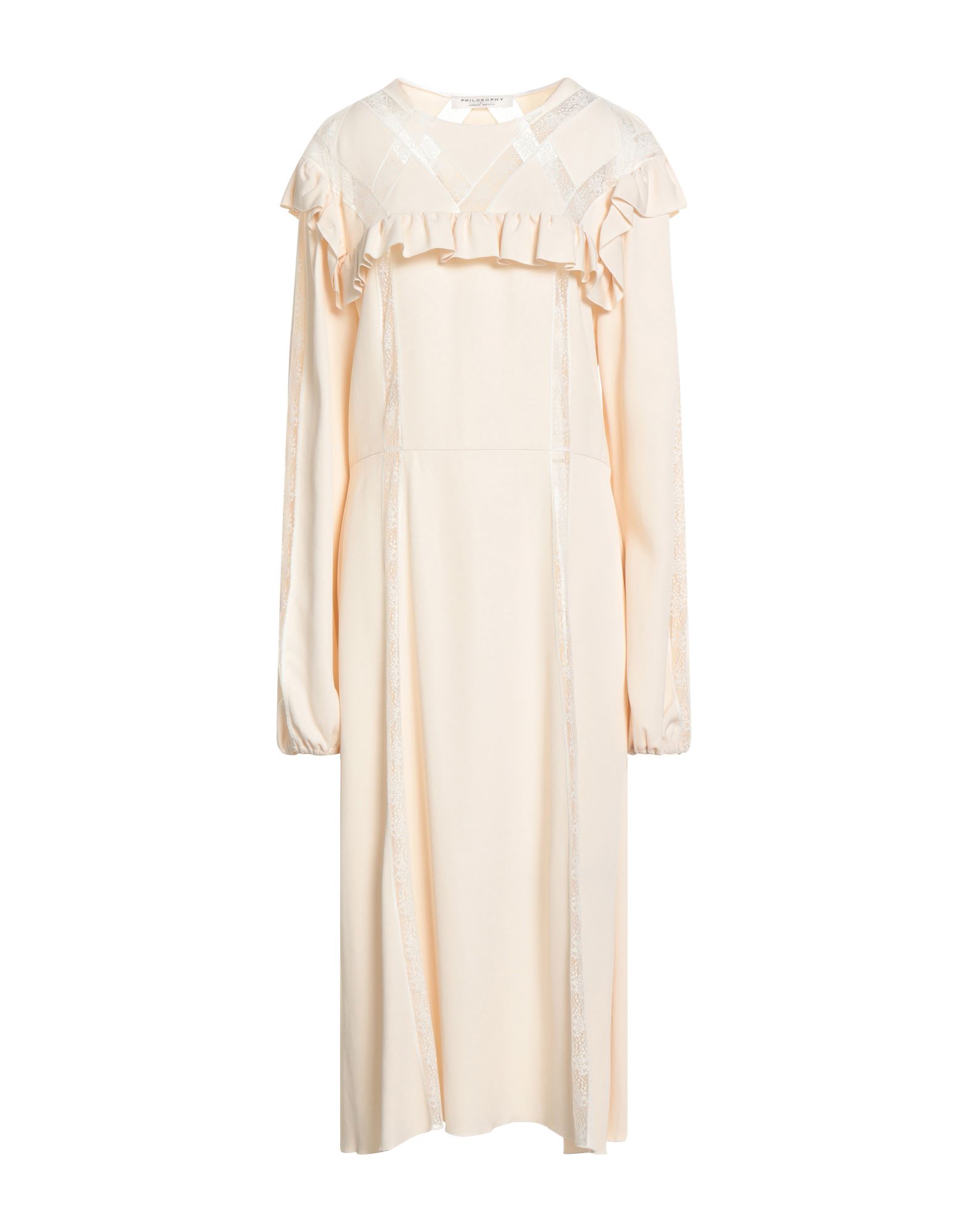 PHILOSOPHY di LORENZO SERAFINI Midi-kleid Damen Cremeweiß von PHILOSOPHY di LORENZO SERAFINI