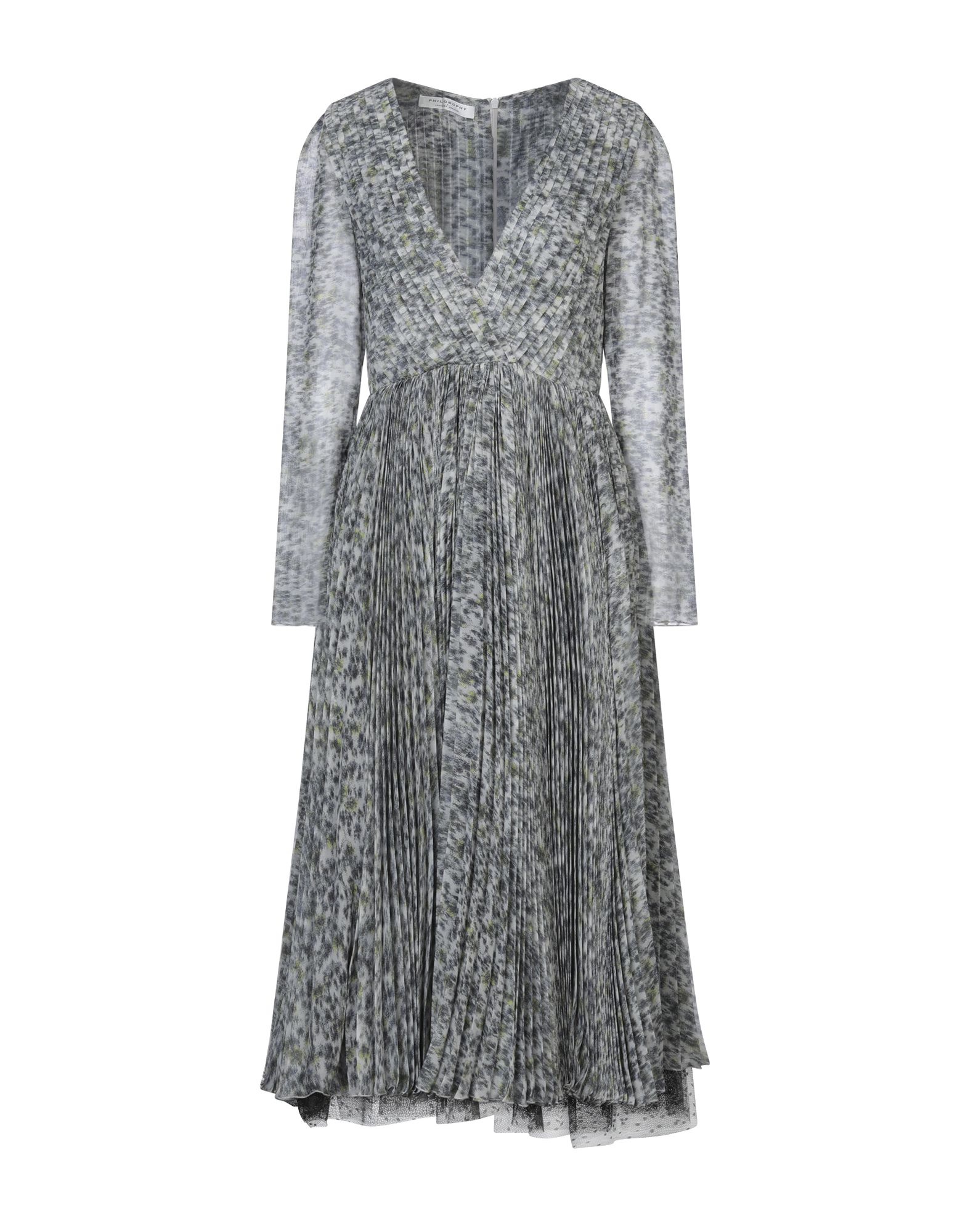 PHILOSOPHY di LORENZO SERAFINI Midi-kleid Damen Grau von PHILOSOPHY di LORENZO SERAFINI