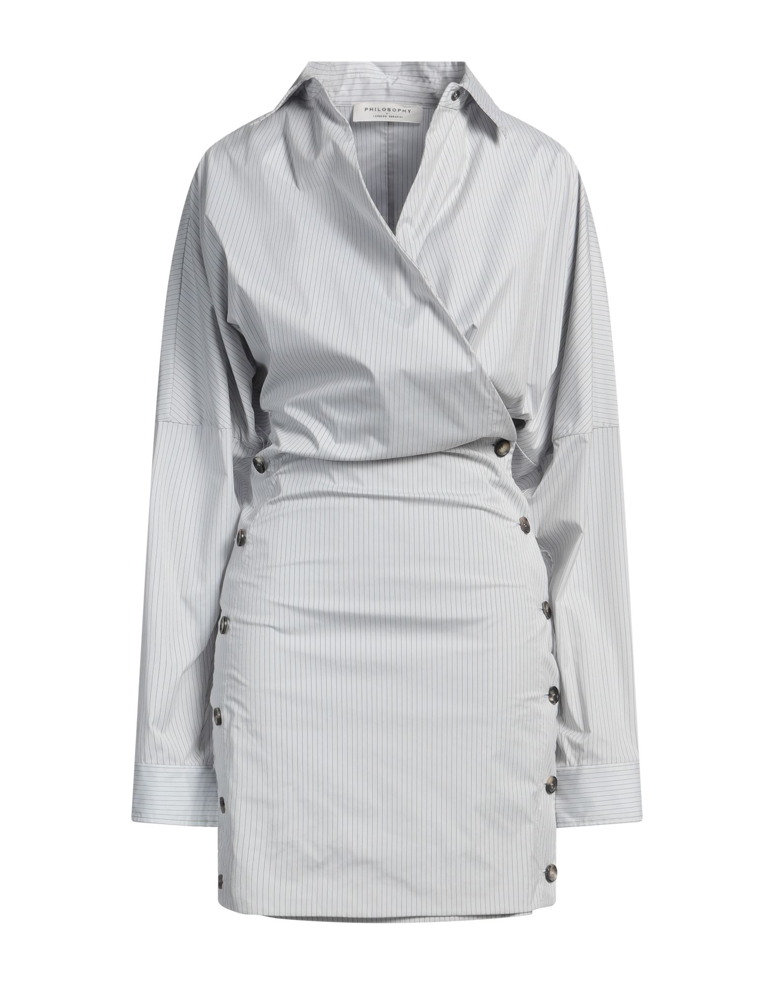 PHILOSOPHY di LORENZO SERAFINI Midi-kleid Damen Hellgrau PHILOSOPHY di LORENZO SERAFINI Midi-kleid Damen Hellgrau von PHILOSOPHY di LORENZO SERAFINI
