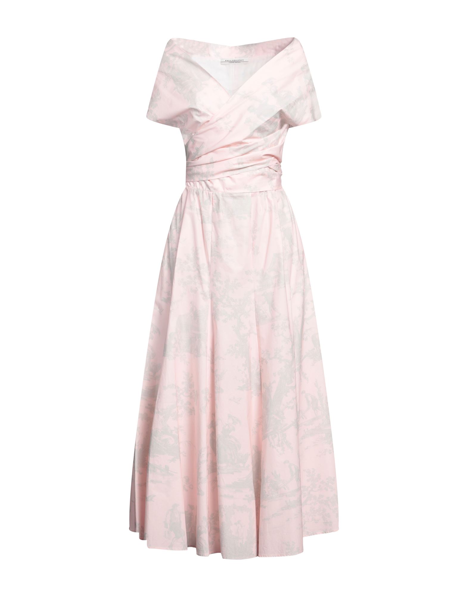 PHILOSOPHY di LORENZO SERAFINI Midi-kleid Damen Rosa von PHILOSOPHY di LORENZO SERAFINI