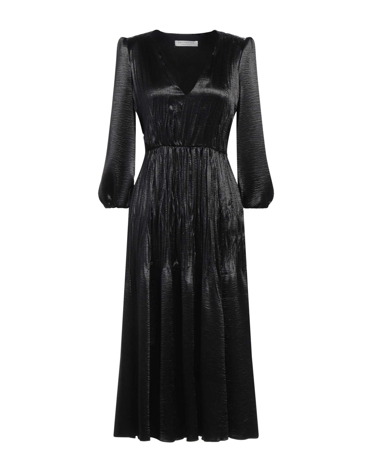 PHILOSOPHY di LORENZO SERAFINI Midi-kleid Damen Schwarz von PHILOSOPHY di LORENZO SERAFINI