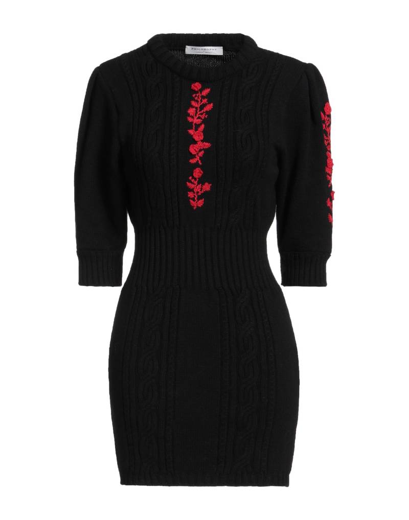 PHILOSOPHY di LORENZO SERAFINI Mini-kleid Damen Schwarz von PHILOSOPHY di LORENZO SERAFINI