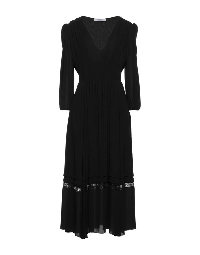 PHILOSOPHY di LORENZO SERAFINI Midi-kleid Damen Schwarz von PHILOSOPHY di LORENZO SERAFINI