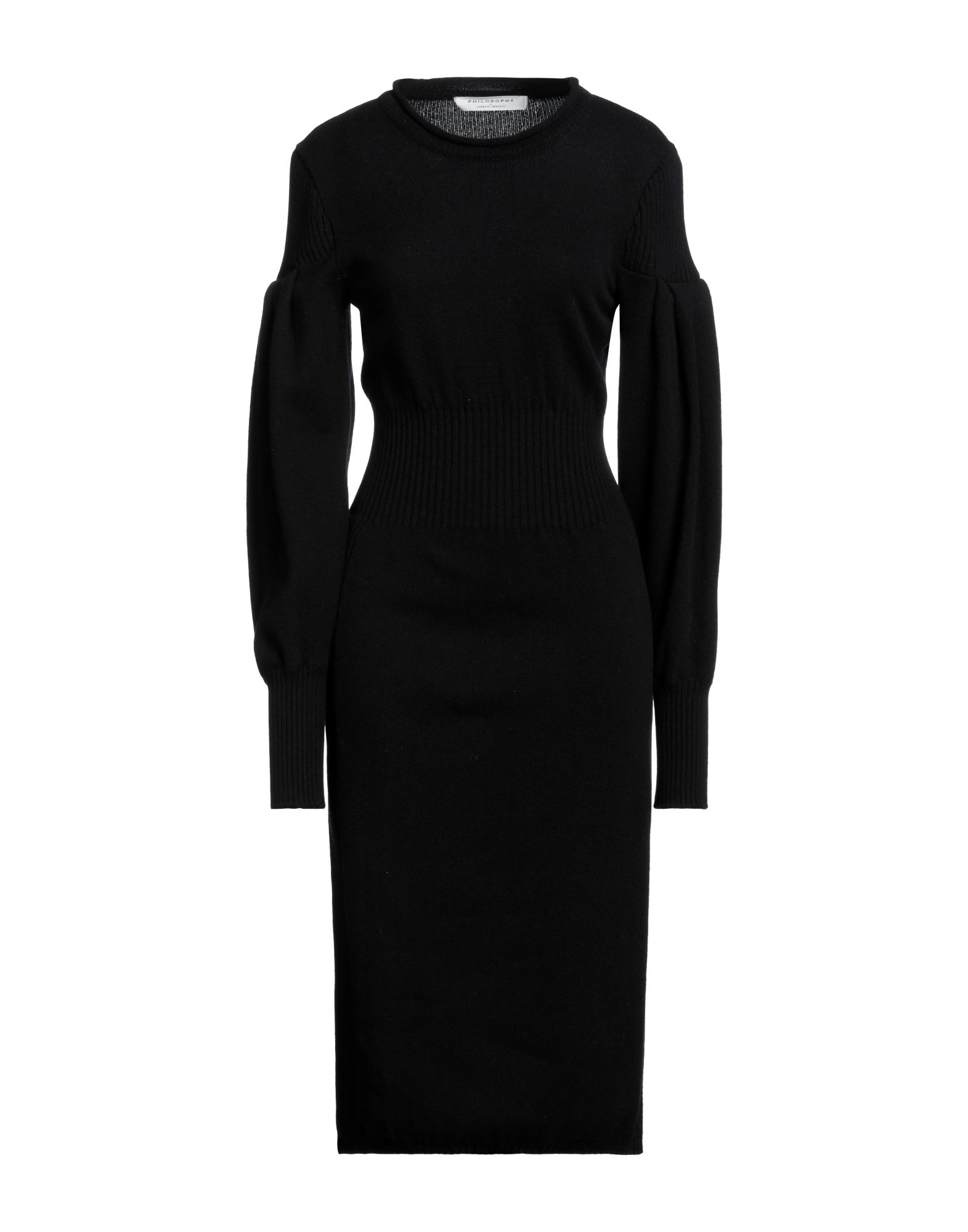 PHILOSOPHY di LORENZO SERAFINI Midi-kleid Damen Schwarz PHILOSOPHY di LORENZO SERAFINI Midi-kleid Damen Schwarz von PHILOSOPHY di LORENZO SERAFINI
