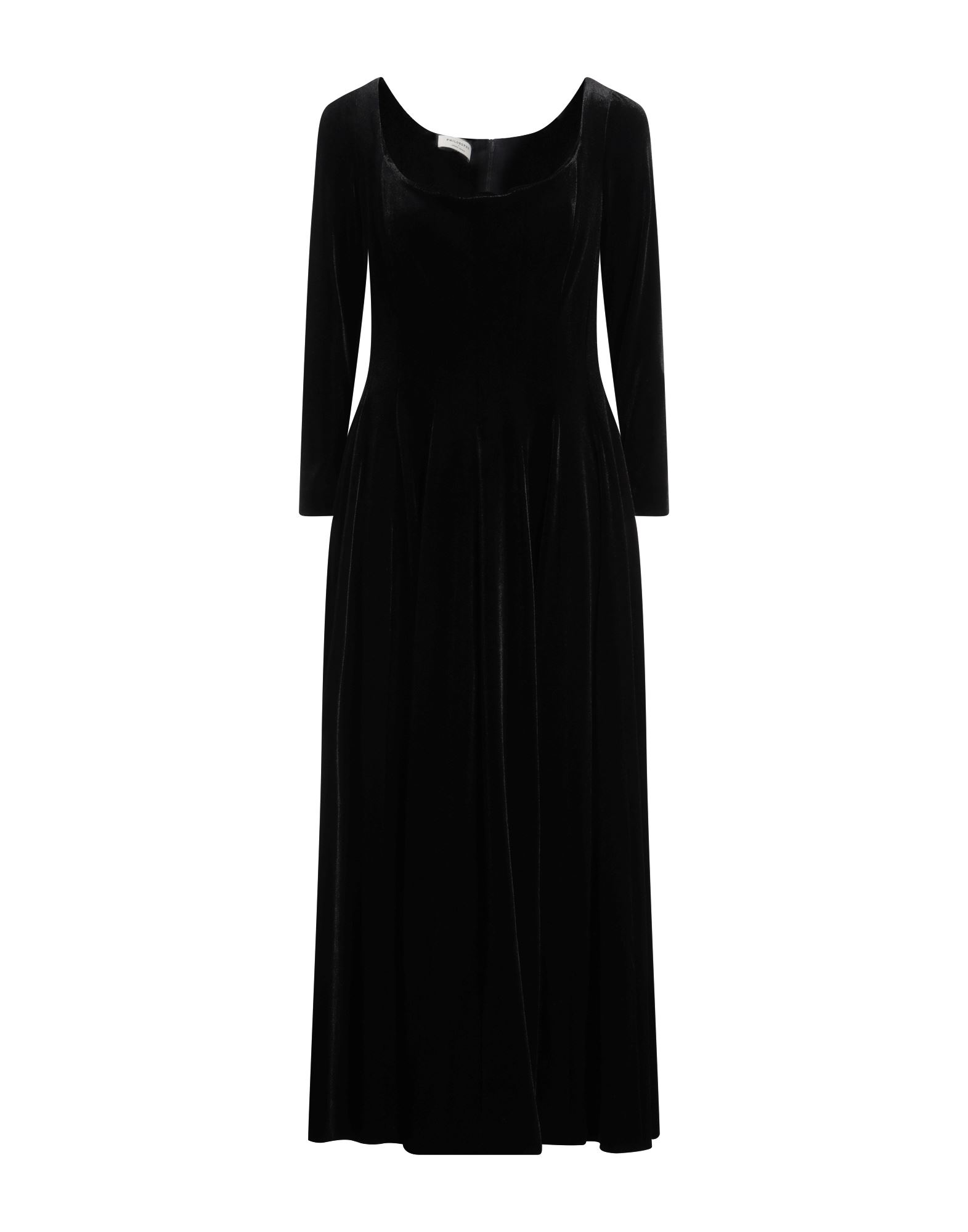 PHILOSOPHY di LORENZO SERAFINI Midi-kleid Damen Schwarz von PHILOSOPHY di LORENZO SERAFINI