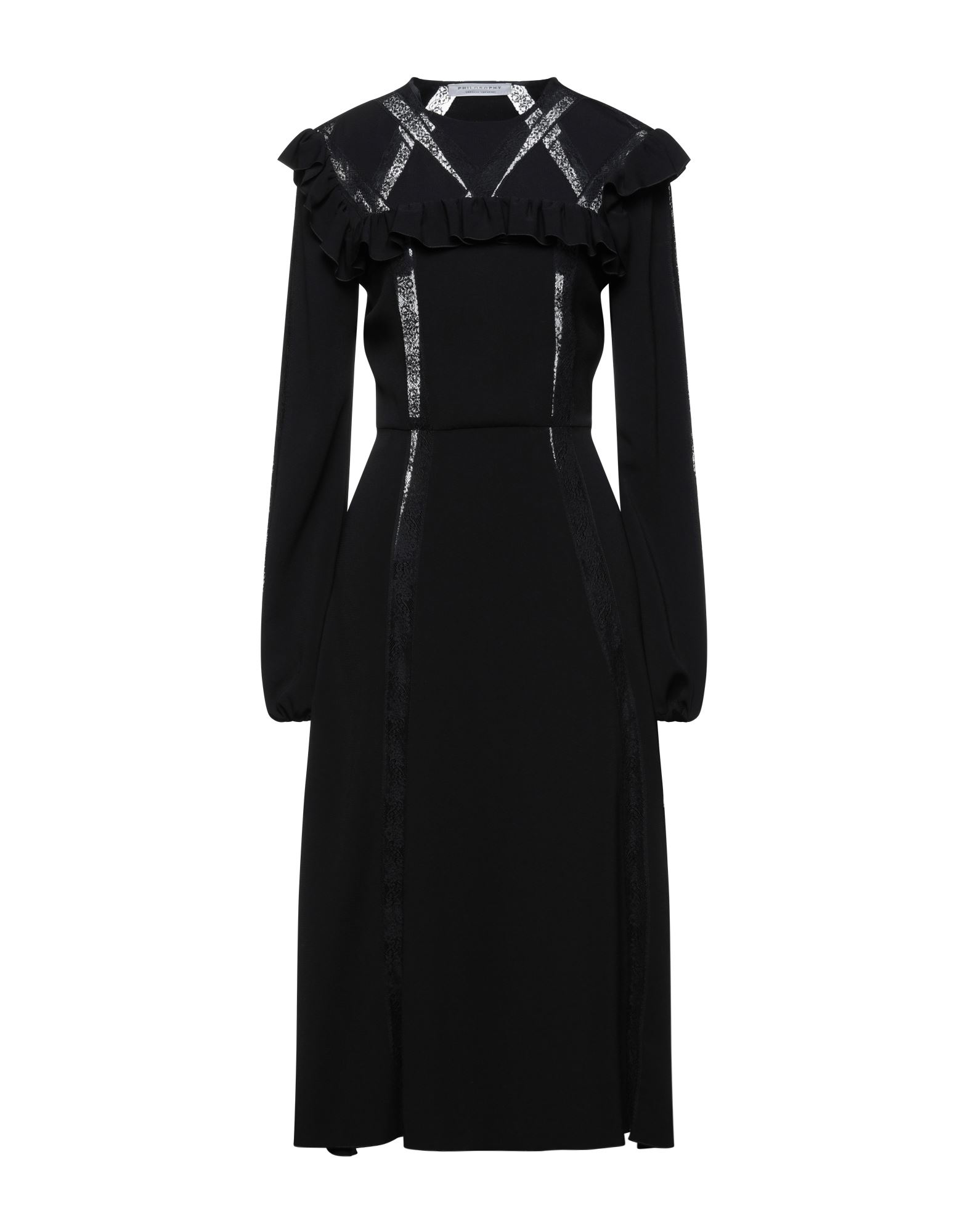 PHILOSOPHY di LORENZO SERAFINI Midi-kleid Damen Schwarz PHILOSOPHY di LORENZO SERAFINI Midi-kleid Damen Schwarz von PHILOSOPHY di LORENZO SERAFINI