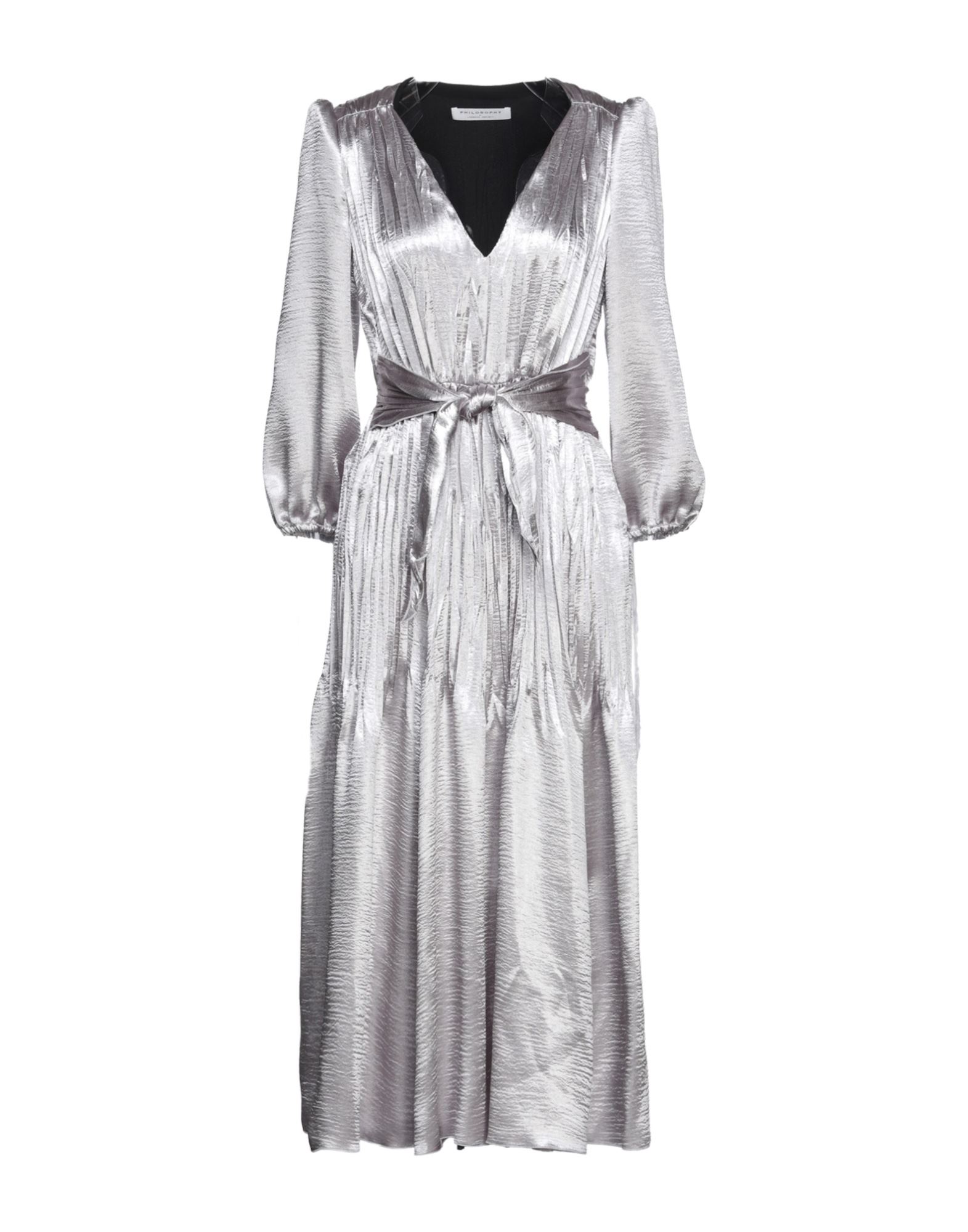 PHILOSOPHY di LORENZO SERAFINI Midi-kleid Damen Silber von PHILOSOPHY di LORENZO SERAFINI