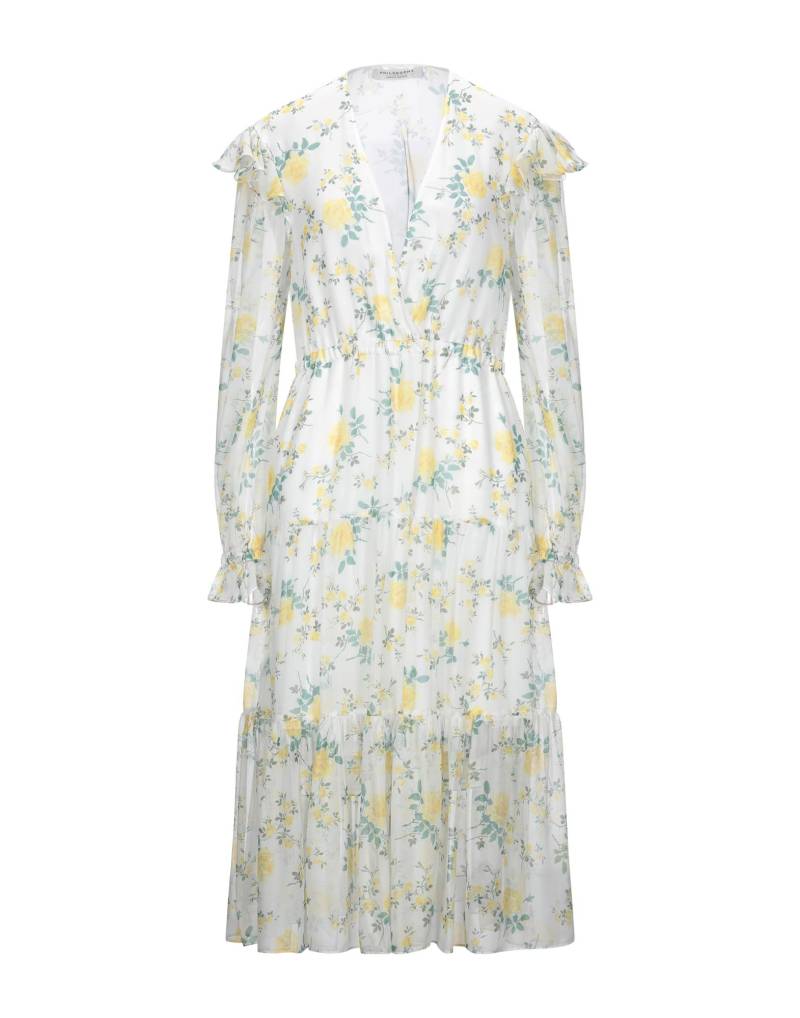 PHILOSOPHY di LORENZO SERAFINI Midi-kleid Damen Weiß von PHILOSOPHY di LORENZO SERAFINI
