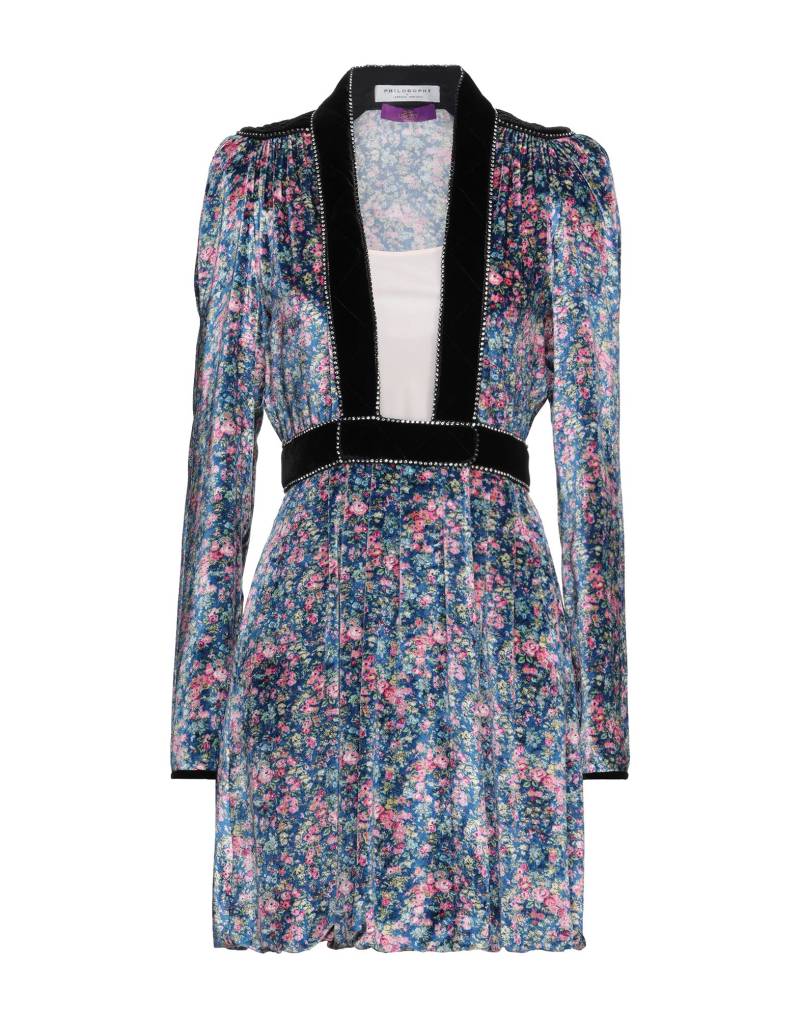 PHILOSOPHY di LORENZO SERAFINI Mini-kleid Damen Blau von PHILOSOPHY di LORENZO SERAFINI