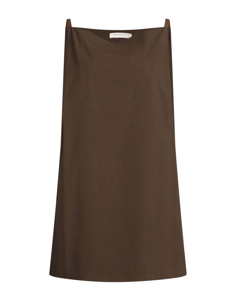 PHILOSOPHY di LORENZO SERAFINI Mini-kleid Damen Dunkelbraun von PHILOSOPHY di LORENZO SERAFINI