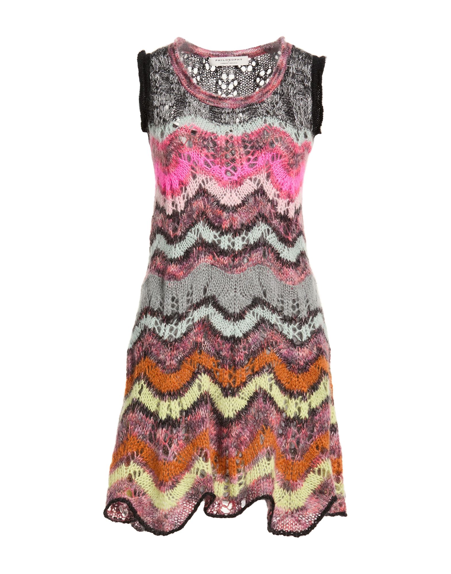 PHILOSOPHY di LORENZO SERAFINI Mini-kleid Damen Grau von PHILOSOPHY di LORENZO SERAFINI