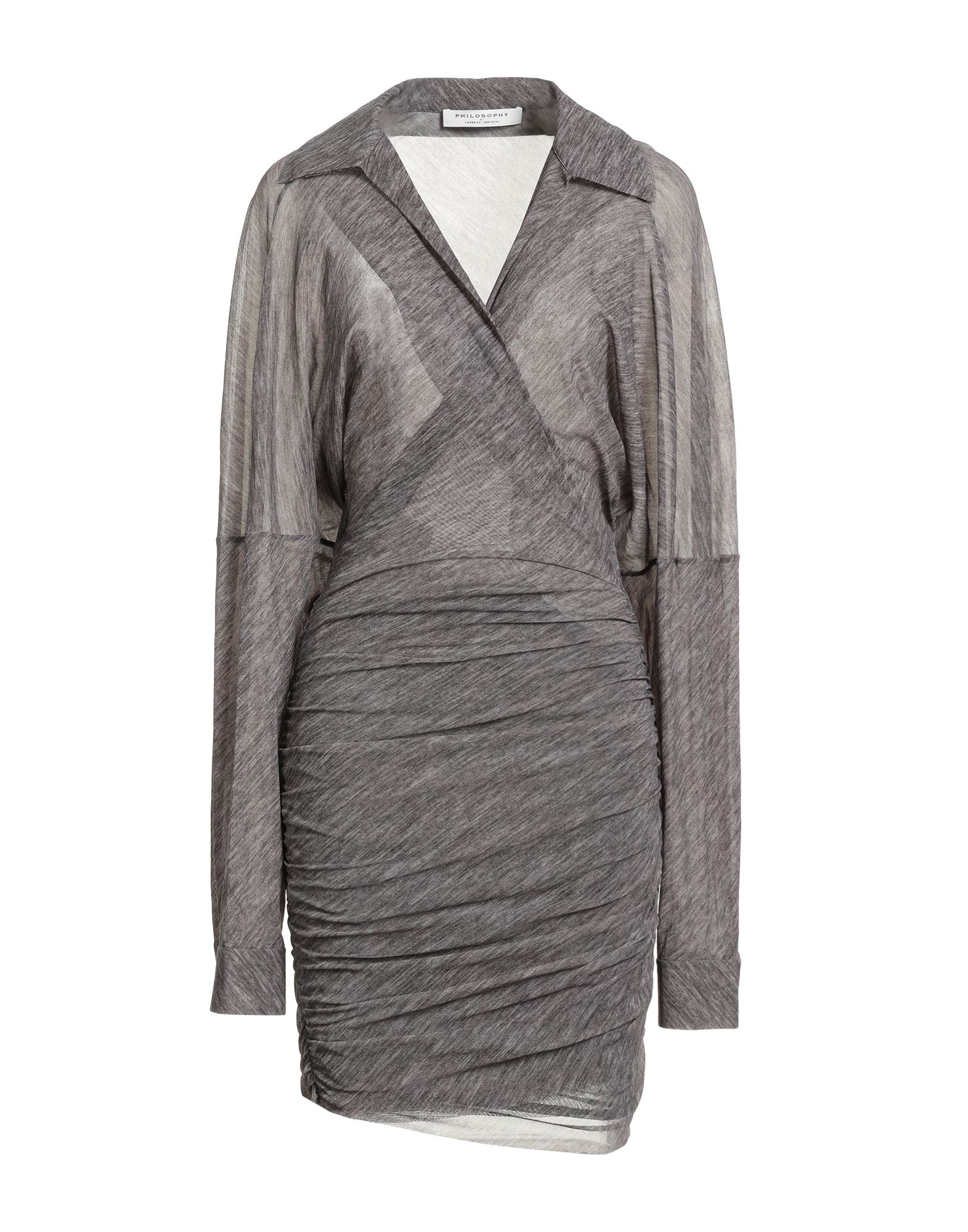 PHILOSOPHY di LORENZO SERAFINI Mini-kleid Damen Grau PHILOSOPHY di LORENZO SERAFINI Mini-kleid Damen Grau von PHILOSOPHY di LORENZO SERAFINI