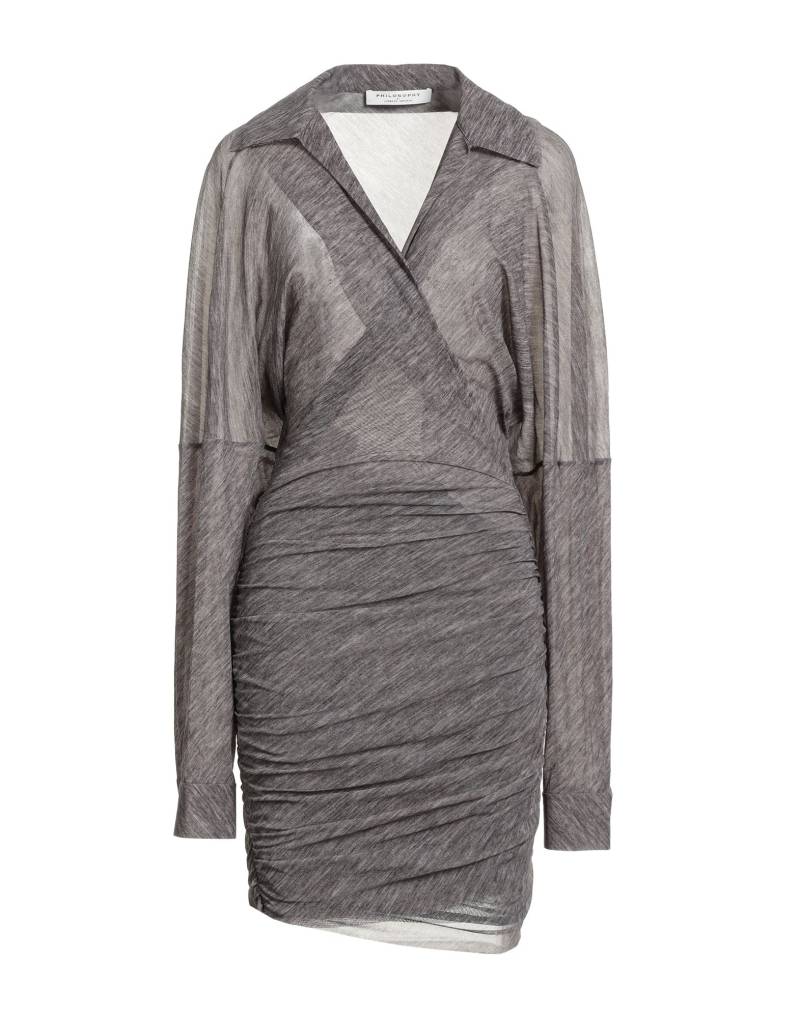 PHILOSOPHY di LORENZO SERAFINI Mini-kleid Damen Grau von PHILOSOPHY di LORENZO SERAFINI