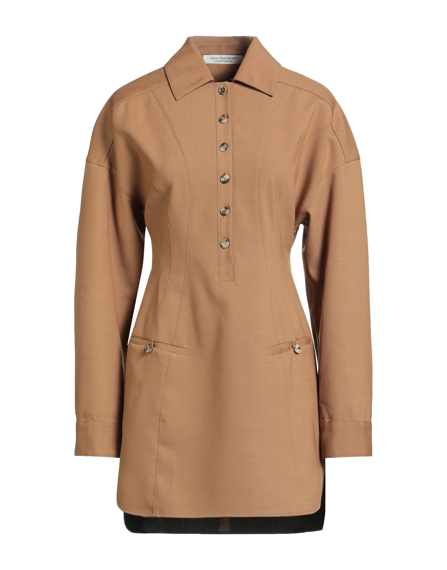 PHILOSOPHY di LORENZO SERAFINI Mini-kleid Damen Kamel PHILOSOPHY di LORENZO SERAFINI Mini-kleid Damen Kamel von PHILOSOPHY di LORENZO SERAFINI