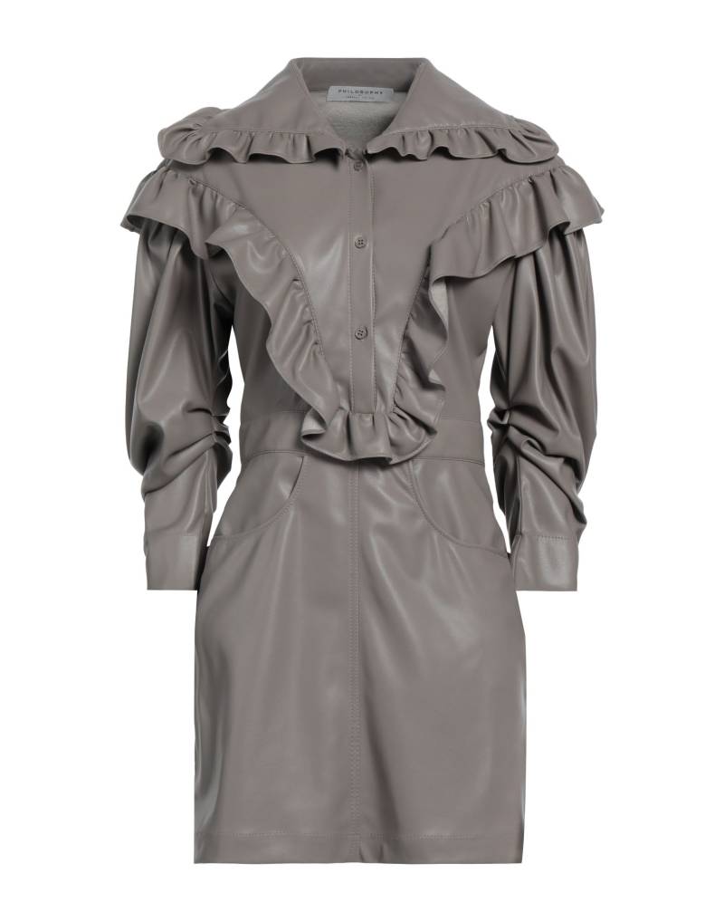 PHILOSOPHY di LORENZO SERAFINI Mini-kleid Damen Maulwurfsgrau von PHILOSOPHY di LORENZO SERAFINI