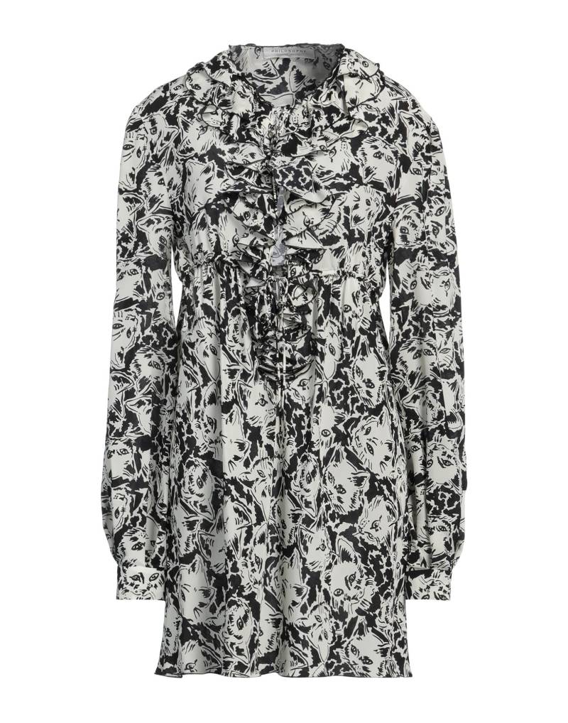 PHILOSOPHY di LORENZO SERAFINI Mini-kleid Damen Off white von PHILOSOPHY di LORENZO SERAFINI