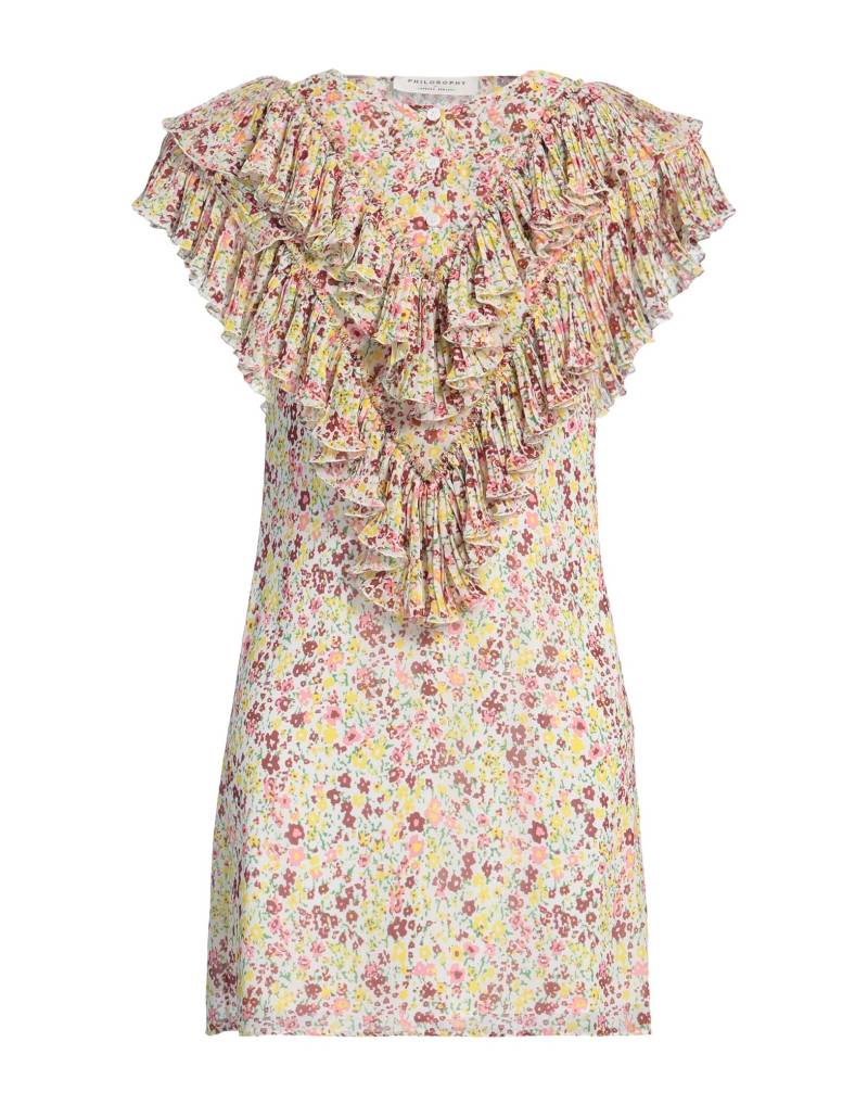PHILOSOPHY di LORENZO SERAFINI Mini-kleid Damen Pastellgelb von PHILOSOPHY di LORENZO SERAFINI
