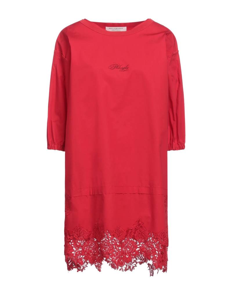 PHILOSOPHY di LORENZO SERAFINI Mini-kleid Damen Rot von PHILOSOPHY di LORENZO SERAFINI