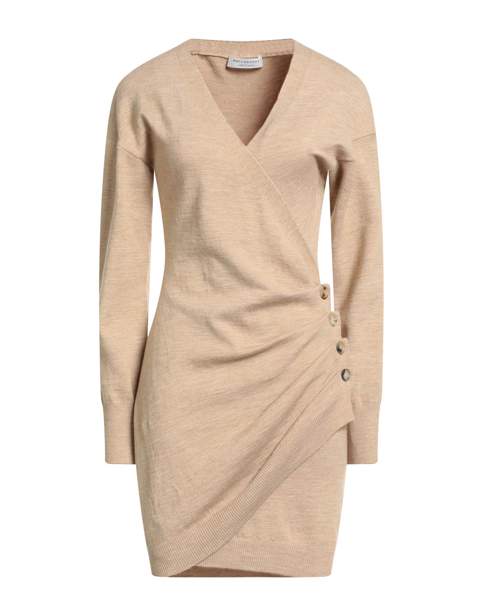 PHILOSOPHY di LORENZO SERAFINI Mini-kleid Damen Sand von PHILOSOPHY di LORENZO SERAFINI