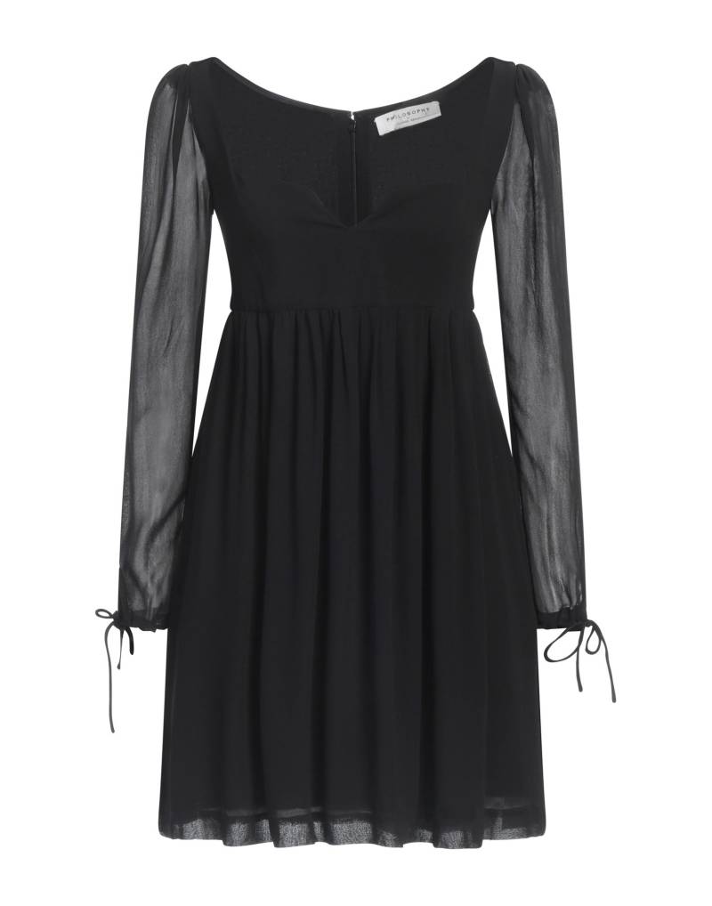 PHILOSOPHY di LORENZO SERAFINI Mini-kleid Damen Schwarz von PHILOSOPHY di LORENZO SERAFINI