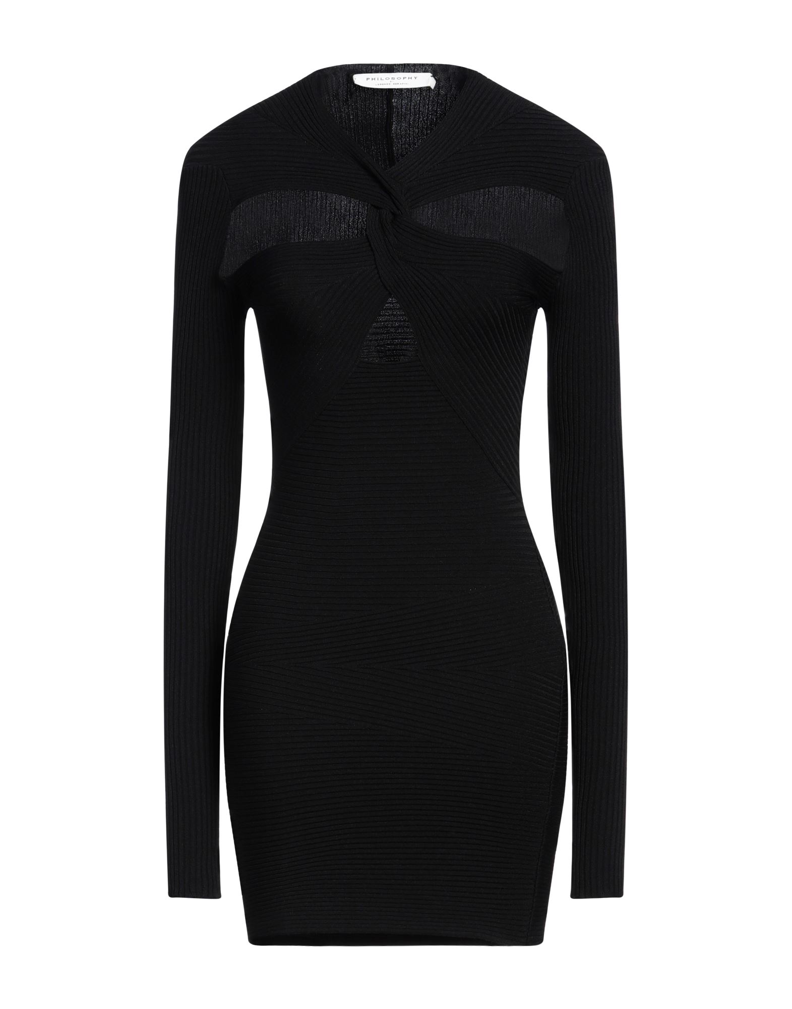 PHILOSOPHY di LORENZO SERAFINI Mini-kleid Damen Schwarz von PHILOSOPHY di LORENZO SERAFINI