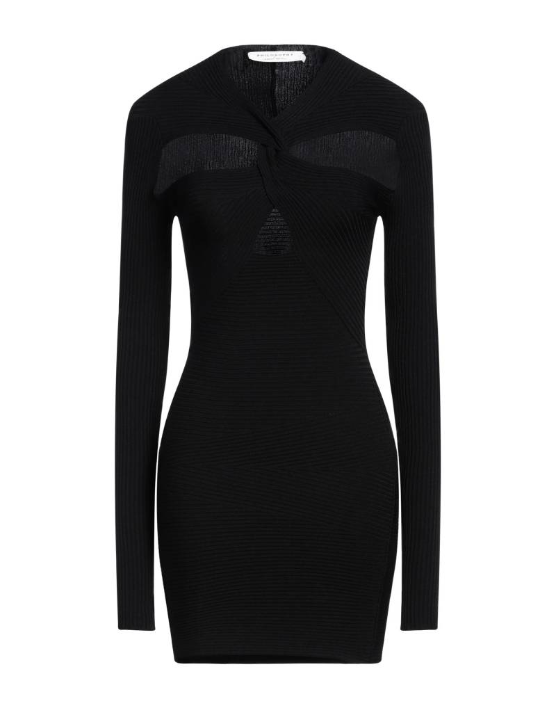 PHILOSOPHY di LORENZO SERAFINI Mini-kleid Damen Schwarz von PHILOSOPHY di LORENZO SERAFINI