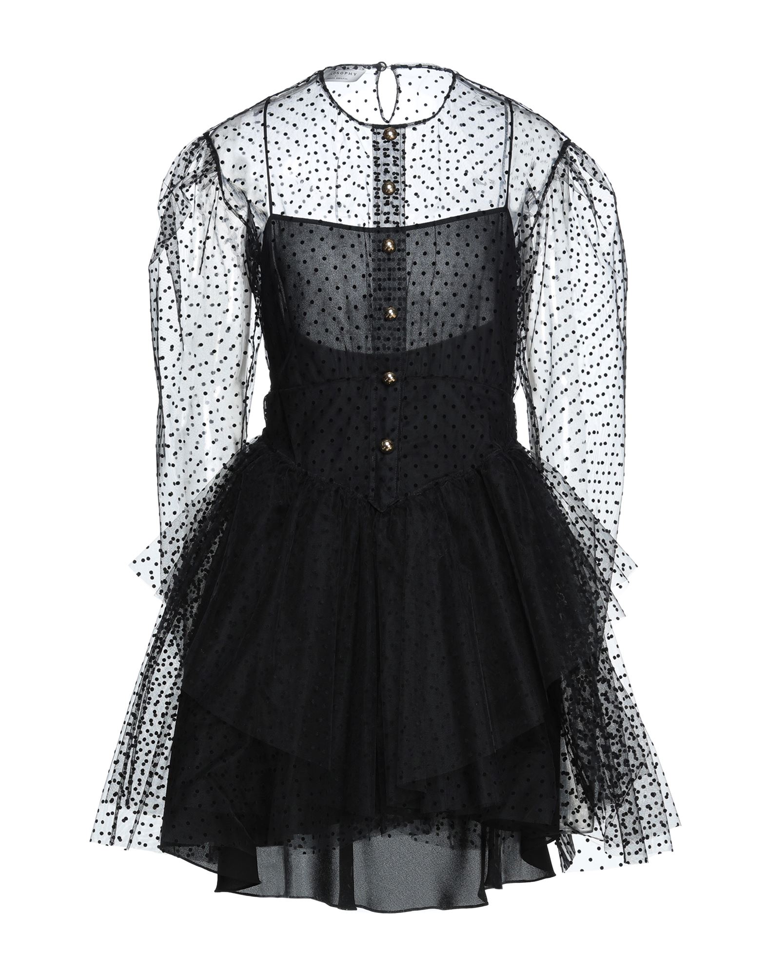 PHILOSOPHY di LORENZO SERAFINI Mini-kleid Damen Schwarz PHILOSOPHY di LORENZO SERAFINI Mini-kleid Damen Schwarz von PHILOSOPHY di LORENZO SERAFINI