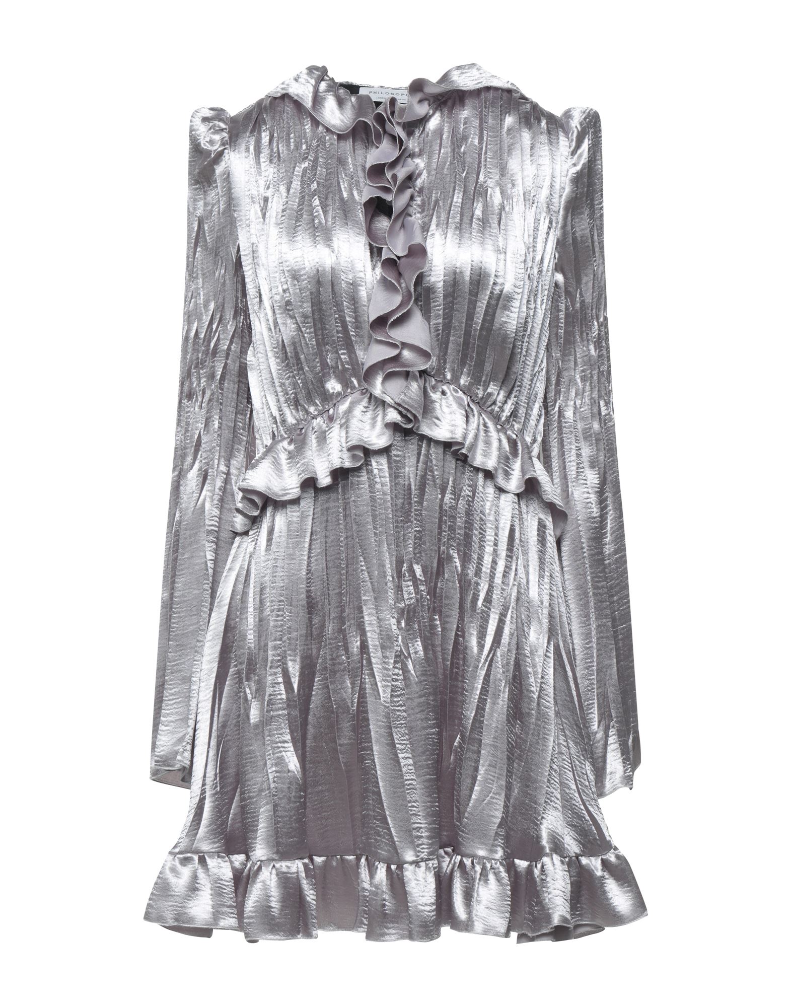 PHILOSOPHY di LORENZO SERAFINI Mini-kleid Damen Silber PHILOSOPHY di LORENZO SERAFINI Mini-kleid Damen Silber von PHILOSOPHY di LORENZO SERAFINI