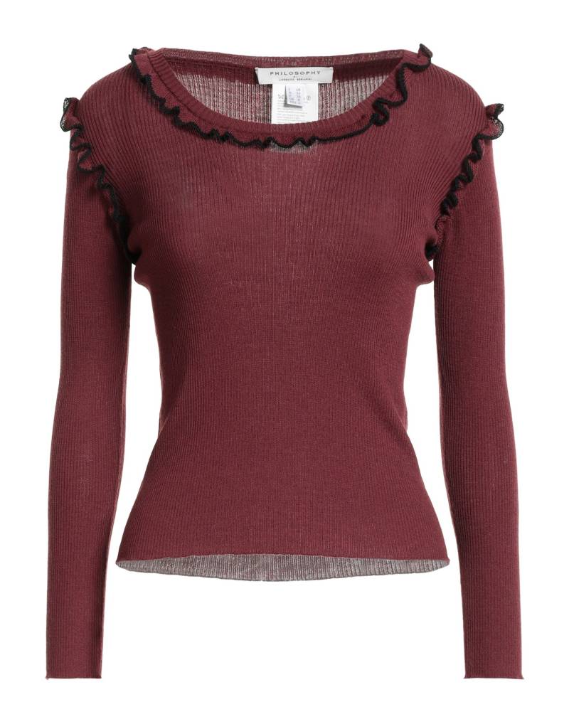 PHILOSOPHY di LORENZO SERAFINI Pullover Damen Bordeaux von PHILOSOPHY di LORENZO SERAFINI