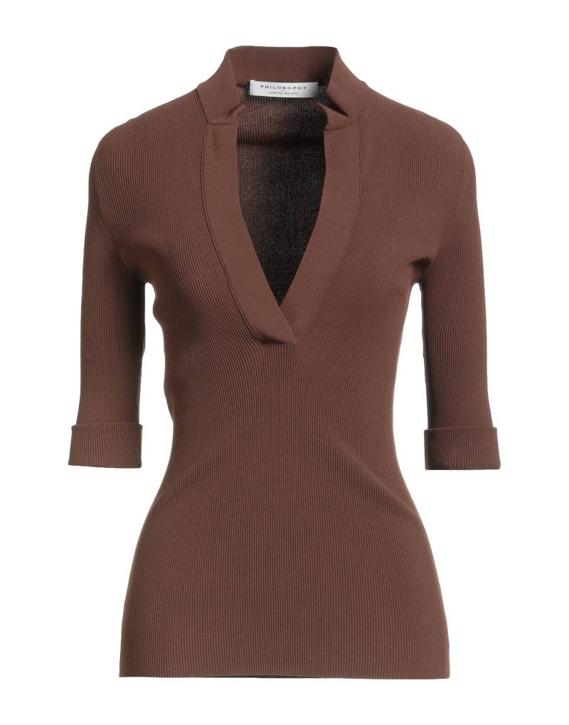 PHILOSOPHY di LORENZO SERAFINI Pullover Damen Braun von PHILOSOPHY di LORENZO SERAFINI