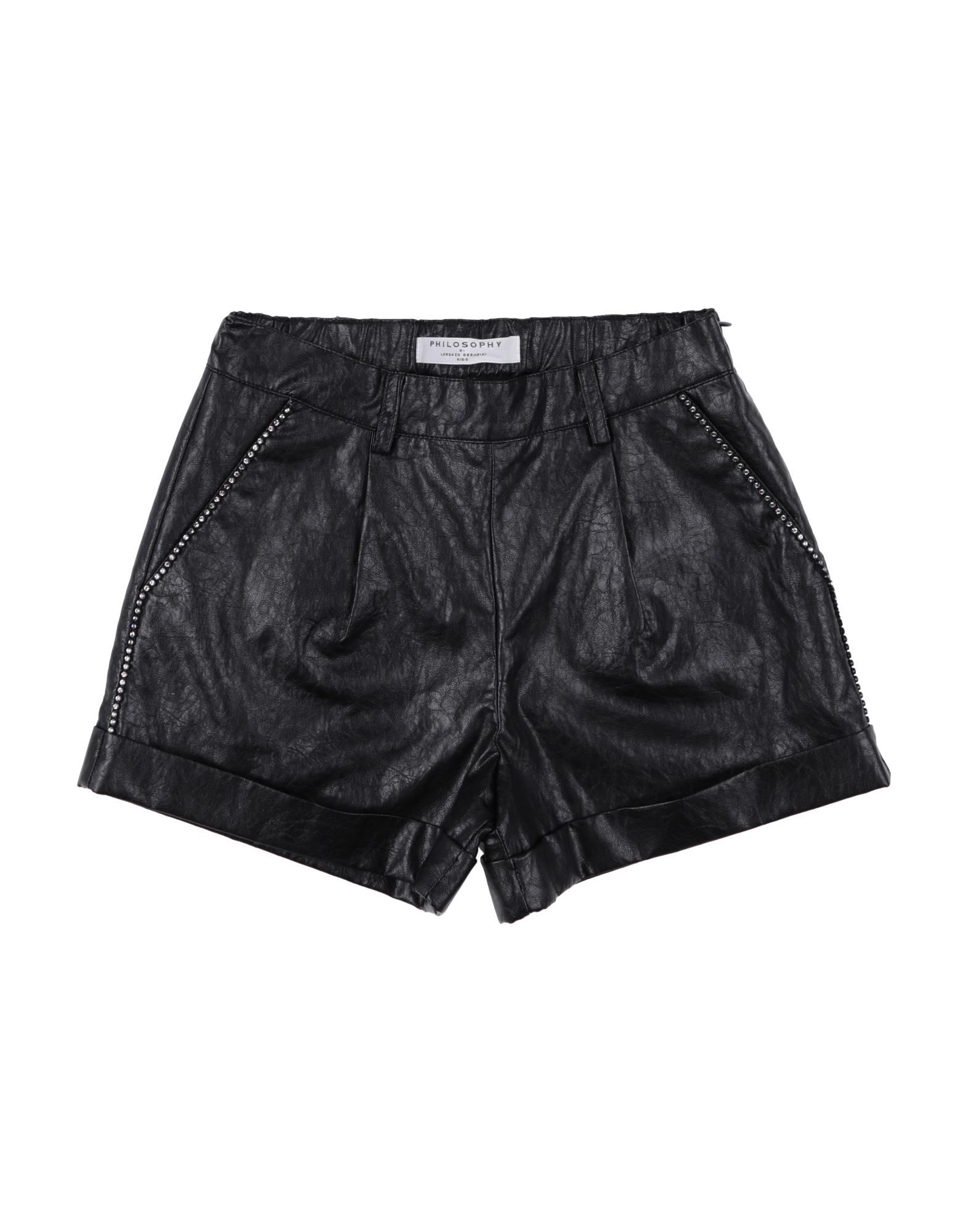 PHILOSOPHY di LORENZO SERAFINI Shorts & Bermudashorts Kinder Schwarz von PHILOSOPHY di LORENZO SERAFINI