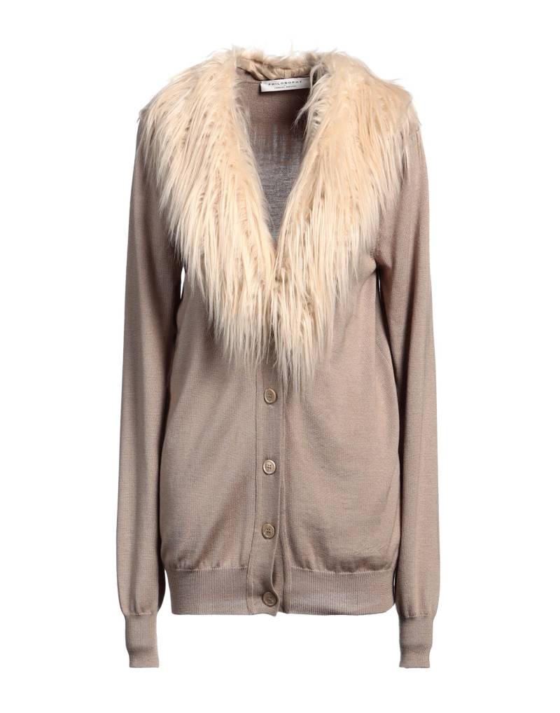 PHILOSOPHY di LORENZO SERAFINI Strickjacke Damen Beige von PHILOSOPHY di LORENZO SERAFINI
