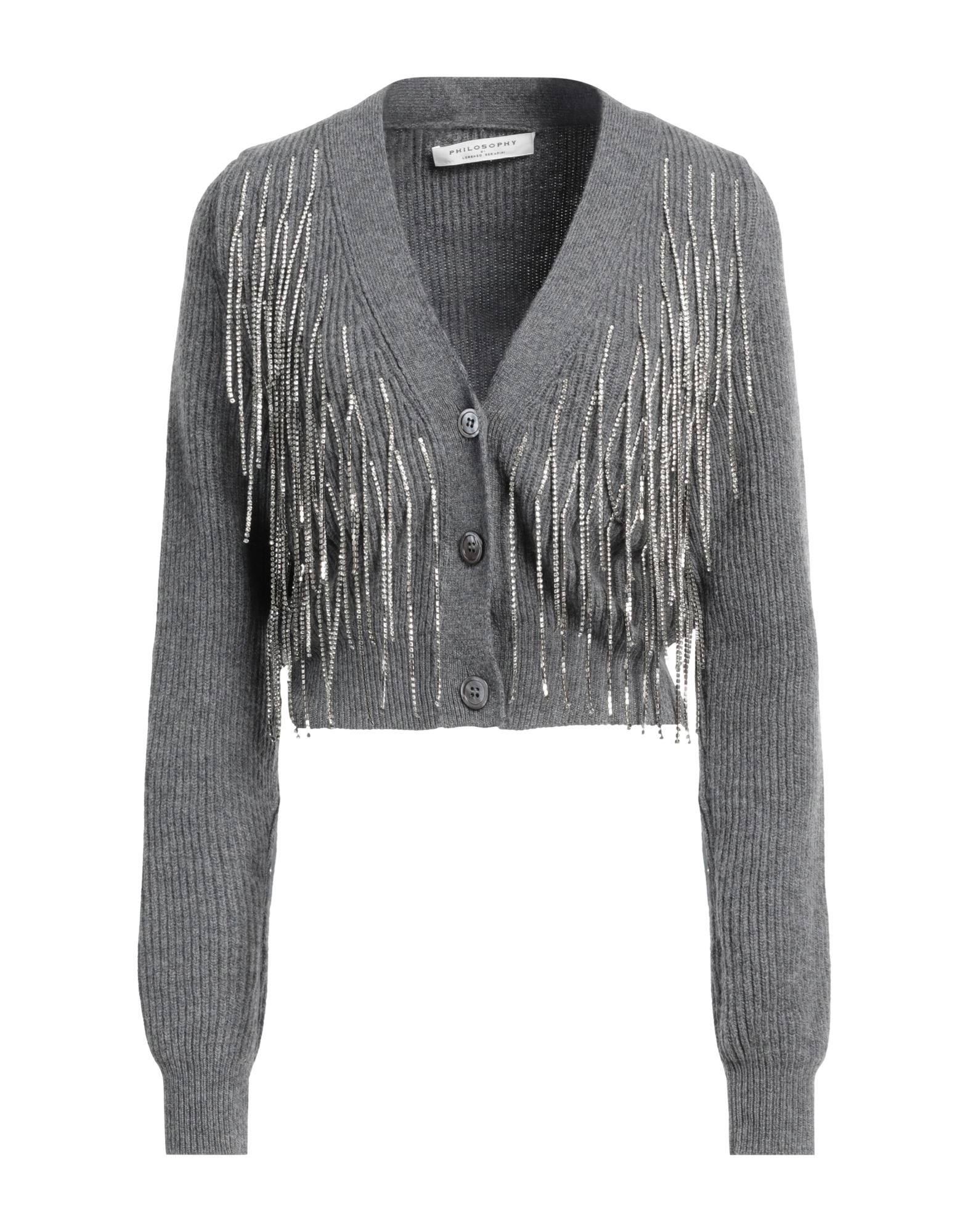 PHILOSOPHY di LORENZO SERAFINI Strickjacke Damen Blei PHILOSOPHY di LORENZO SERAFINI Strickjacke Damen Blei von PHILOSOPHY di LORENZO SERAFINI