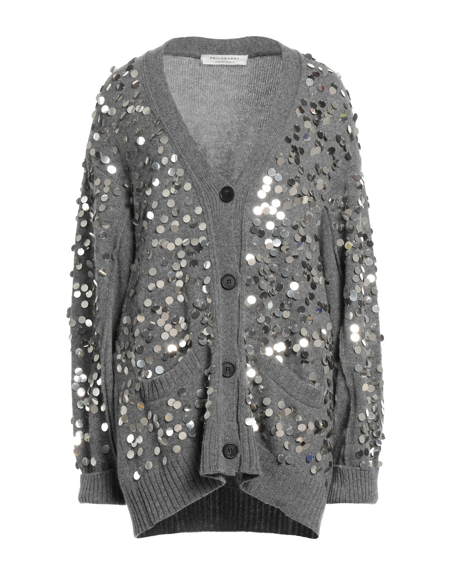 PHILOSOPHY di LORENZO SERAFINI Strickjacke Damen Grau PHILOSOPHY di LORENZO SERAFINI Strickjacke Damen Grau von PHILOSOPHY di LORENZO SERAFINI