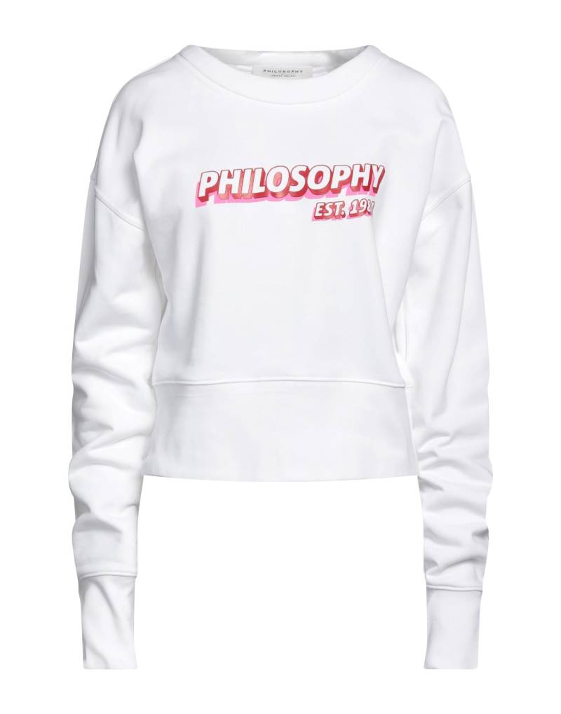 PHILOSOPHY di LORENZO SERAFINI Sweatshirt Damen Weiß von PHILOSOPHY di LORENZO SERAFINI