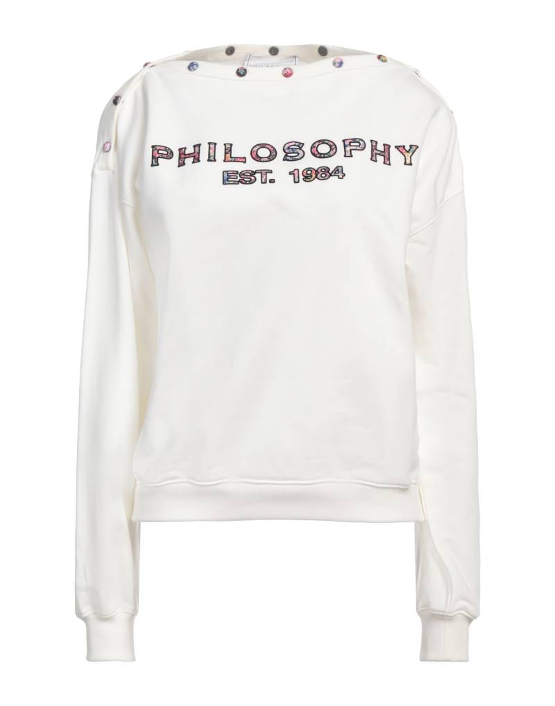 PHILOSOPHY di LORENZO SERAFINI Sweatshirt Damen Weiß von PHILOSOPHY di LORENZO SERAFINI