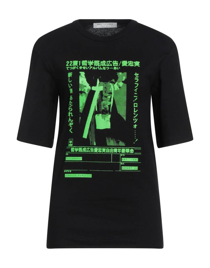 PHILOSOPHY di LORENZO SERAFINI T-shirts Damen Schwarz von PHILOSOPHY di LORENZO SERAFINI