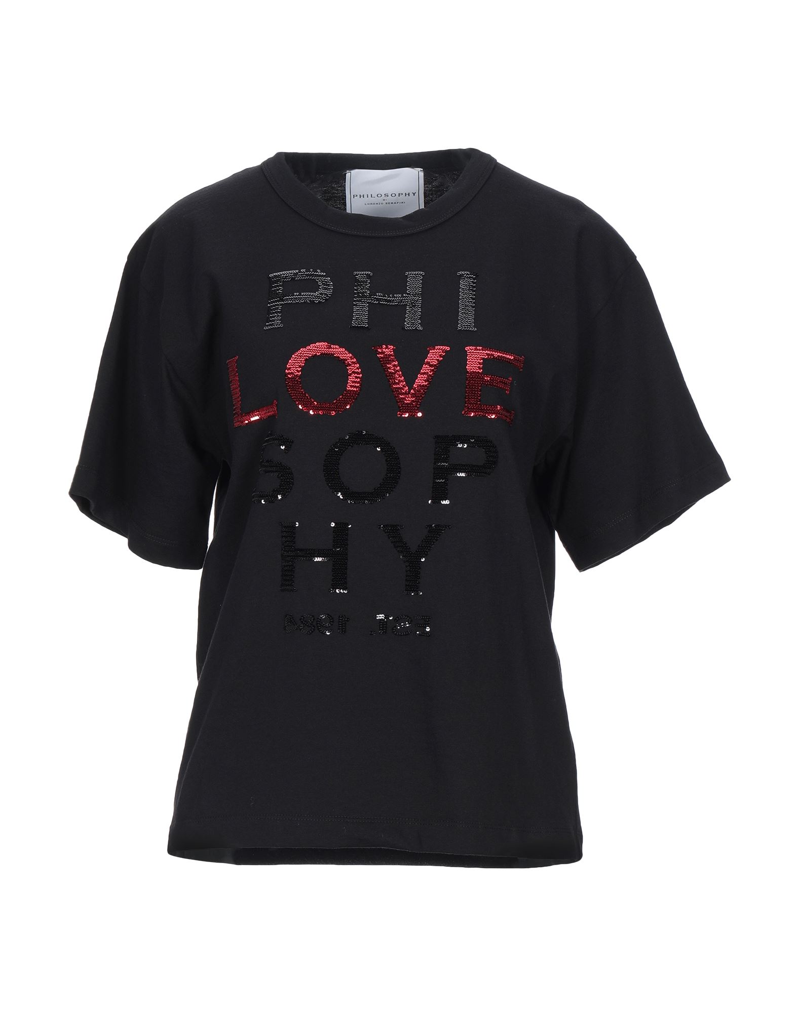 PHILOSOPHY di LORENZO SERAFINI T-shirts Damen Schwarz von PHILOSOPHY di LORENZO SERAFINI