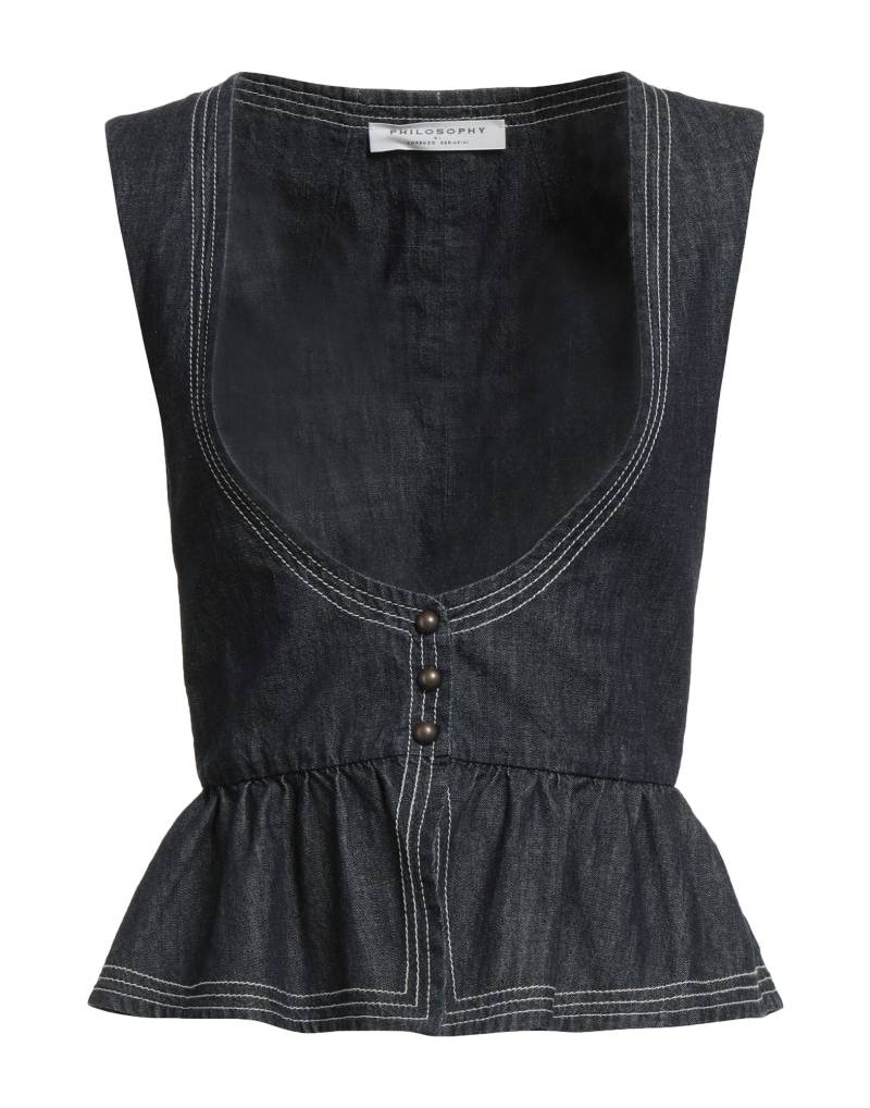 PHILOSOPHY di LORENZO SERAFINI Top Damen Blau von PHILOSOPHY di LORENZO SERAFINI