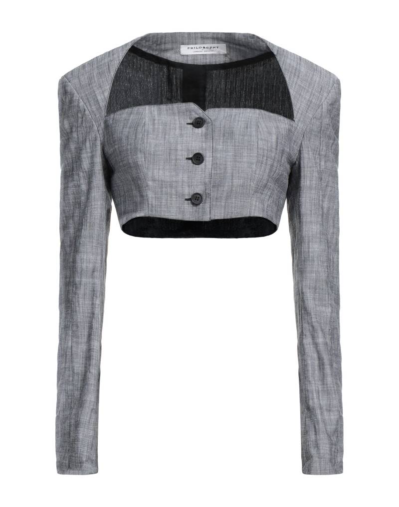 PHILOSOPHY di LORENZO SERAFINI Top Damen Grau von PHILOSOPHY di LORENZO SERAFINI