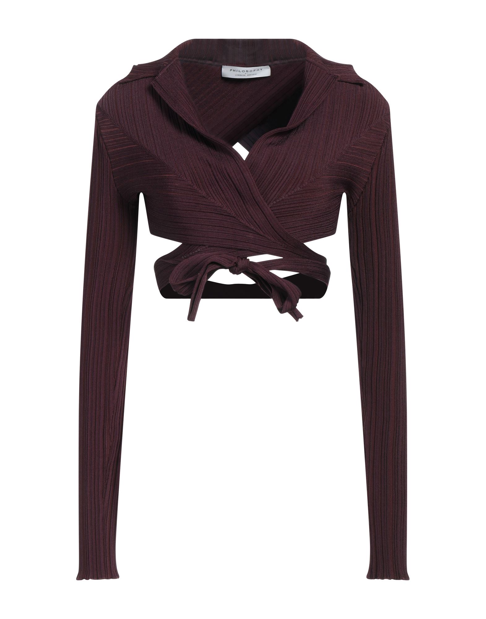 PHILOSOPHY di LORENZO SERAFINI Wickelpullover Damen Bordeaux von PHILOSOPHY di LORENZO SERAFINI