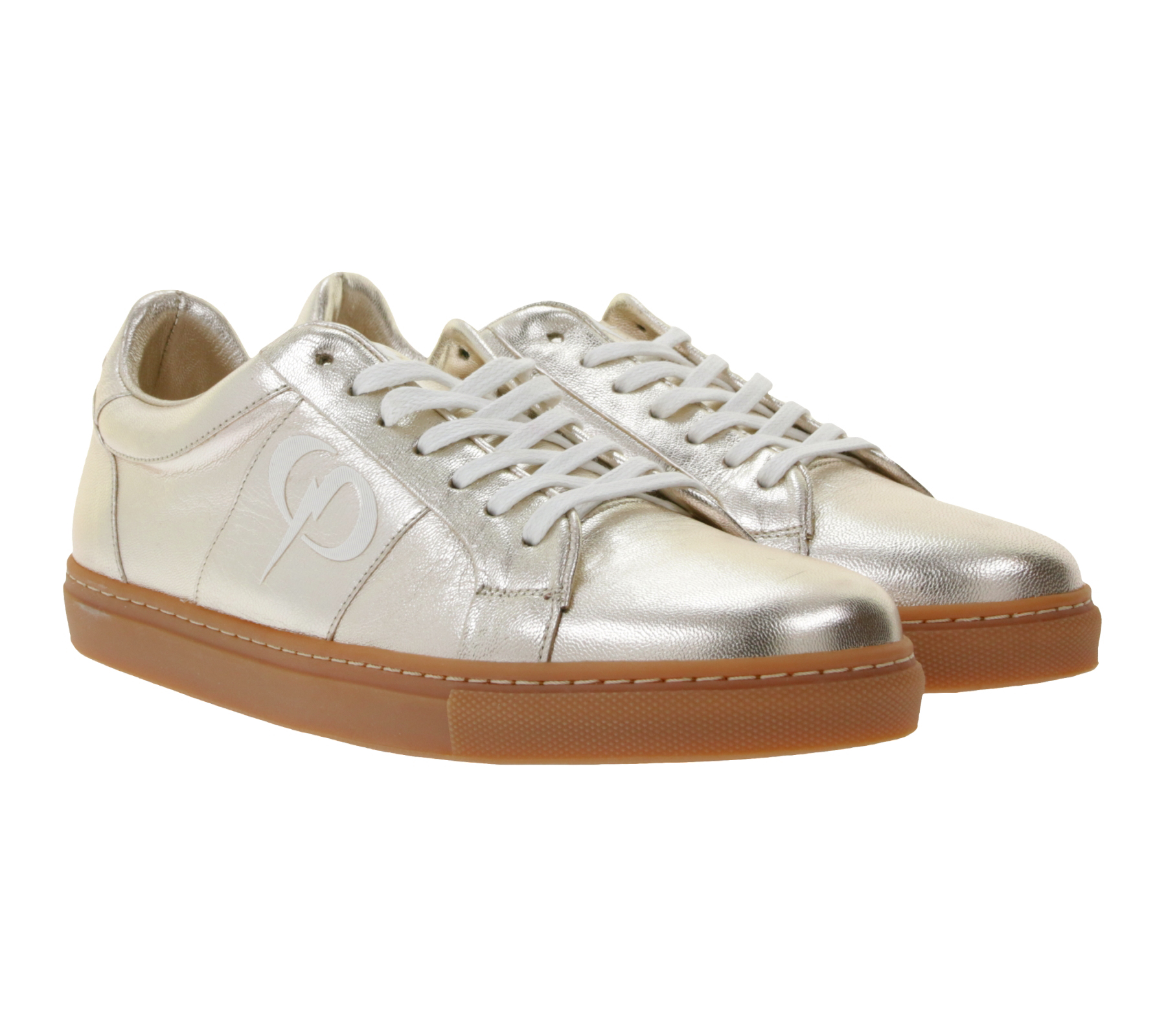 PHINOMEN Damen Sneaker Handarbeit Made in Portugal mit auffallendem Glanzeffekt Echtleder-Schuhe Champagne PHINOMEN Damen Sneaker Handarbeit Made in Portugal mit auffallendem Glanzeffekt Echtleder-Schuhe Champagne von PHINOMEN