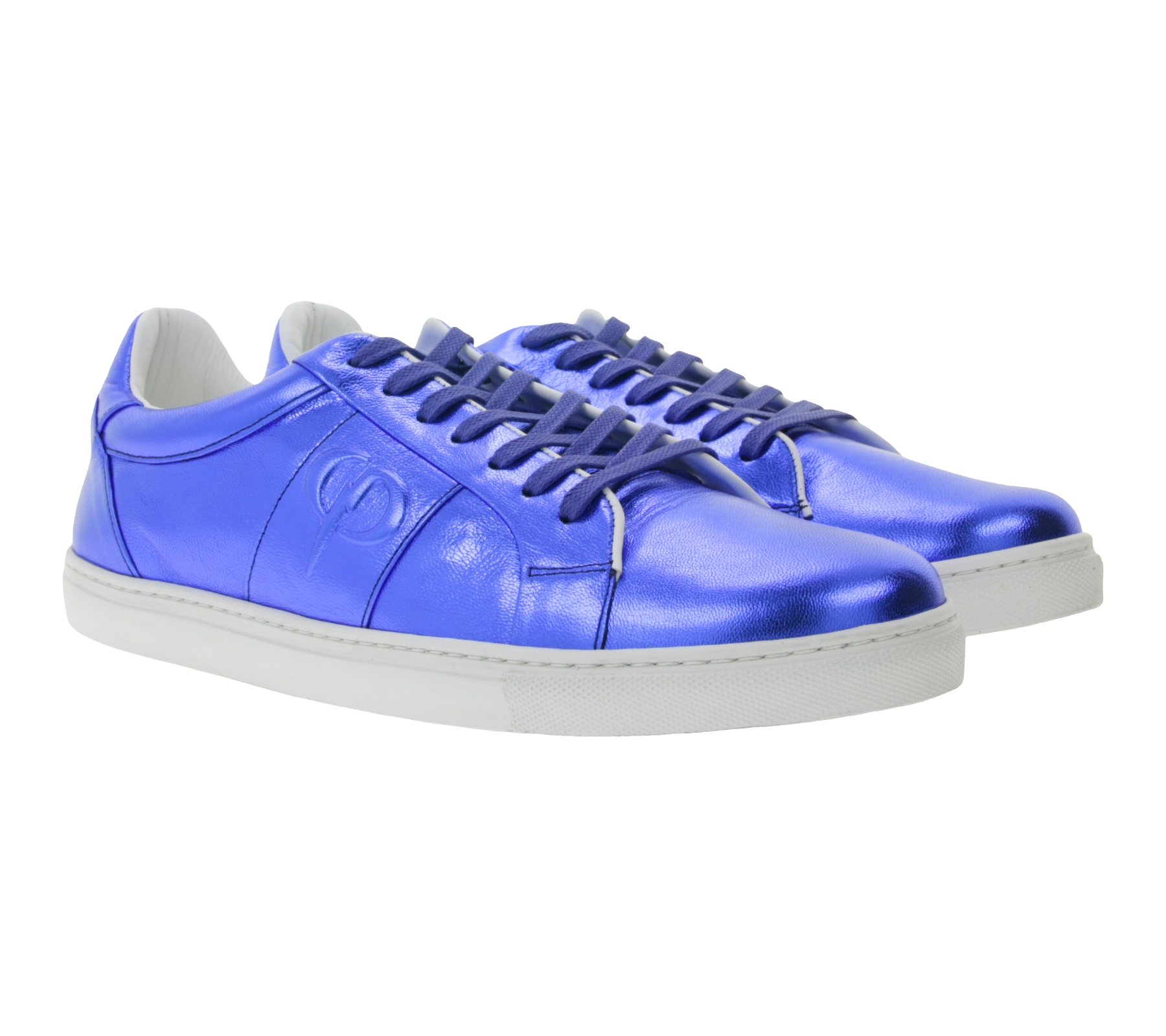 PHINOMEN Herren Sneaker Handarbeit Made in Portugal mit auffallendem Glanzeffekt Echtleder-Schuhe Blau PHINOMEN Herren Sneaker Handarbeit Made in Portugal mit auffallendem Glanzeffekt Echtleder-Schuhe Blau von PHINOMEN