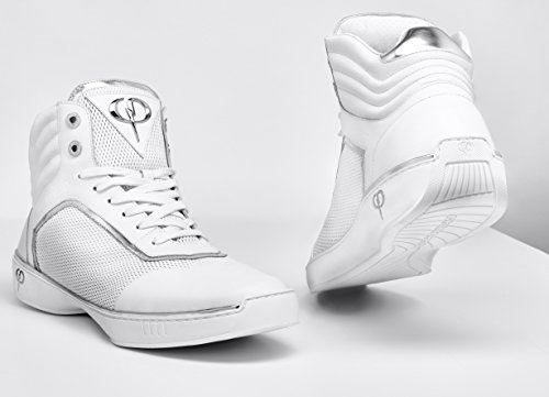 PHINOMEN Sneaker - Echtleder - Handarbeit Made in Italy - PHIce White/Silver Gr. 43 von PHINOMEN