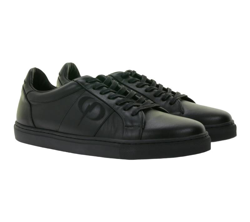 PHINOMEN Unisex Sneaker Made in Portugal im "All-Black"-Design Echtleder-Schuhe Schwarz von PHINOMEN