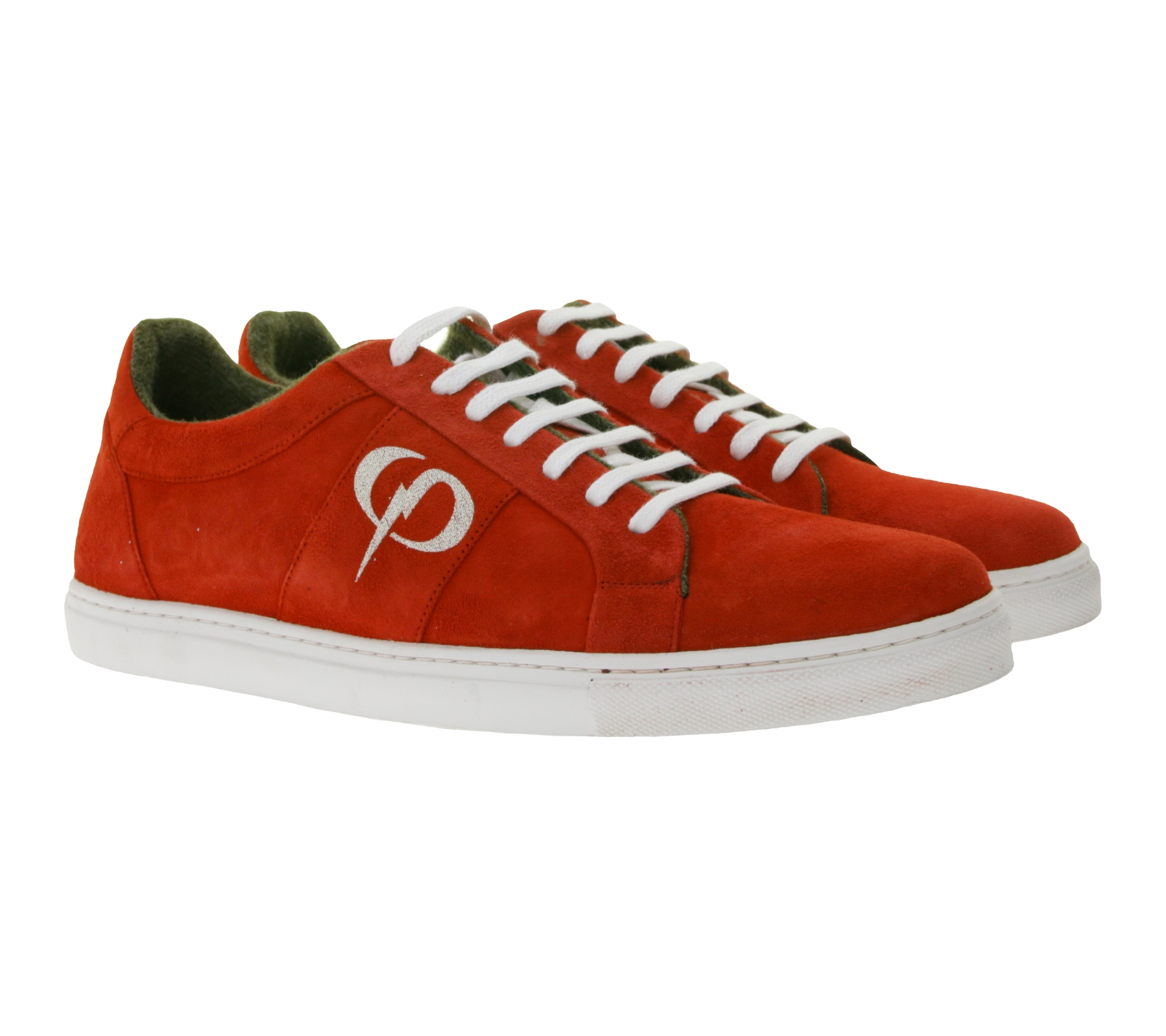 PHINOMEN X-Mas Special Edtion Herren und Damen Sneaker Made in Portugal mit Suede-Optik Echtleder-Schuhe Rot PHINOMEN X-Mas Special Edtion Herren und Damen Sneaker Made in Portugal mit Suede-Optik Echtleder-Schuhe Rot von PHINOMEN